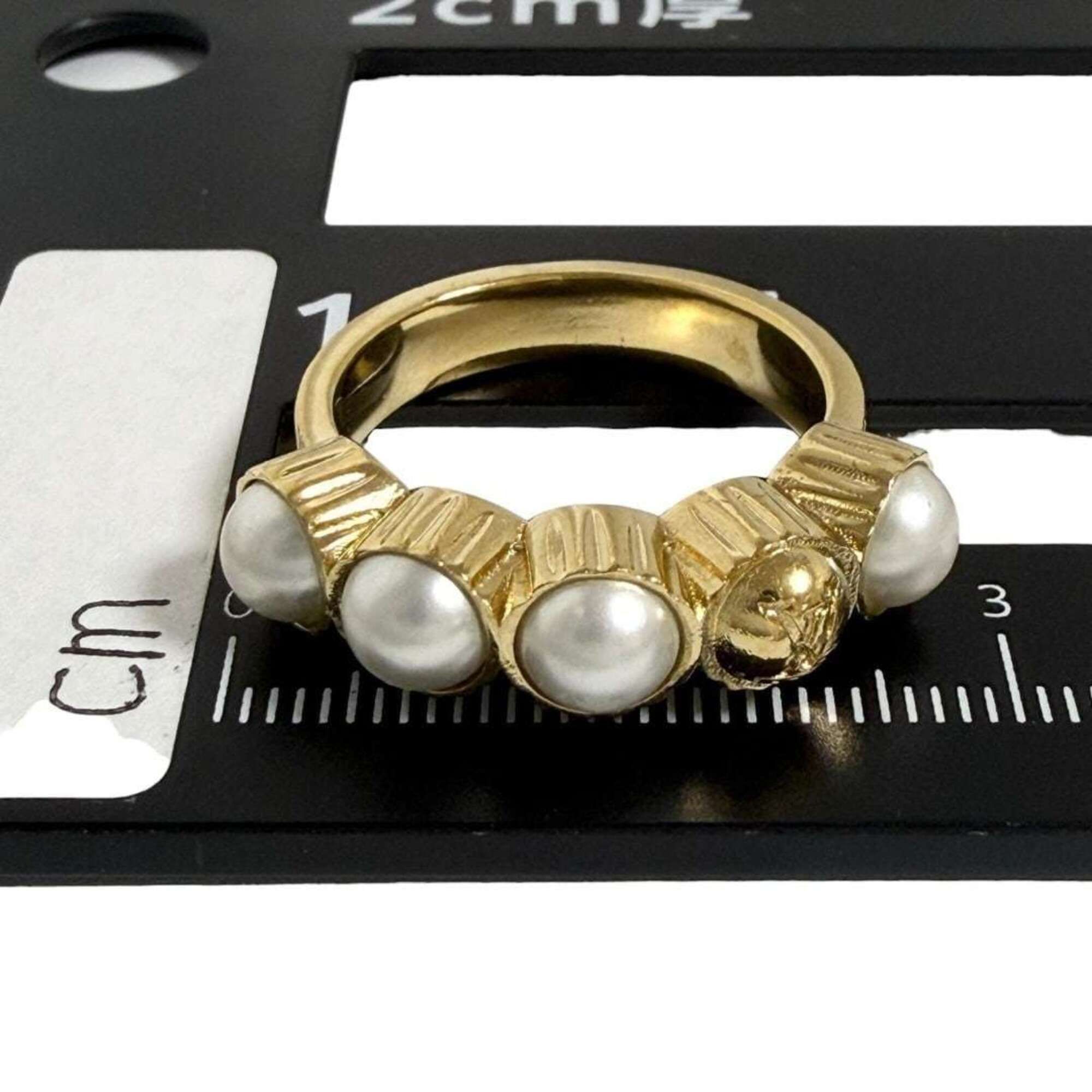 Artificial Pearl Metal Band Ring (Pre-Owned) - Louis Vuitton - Modalova