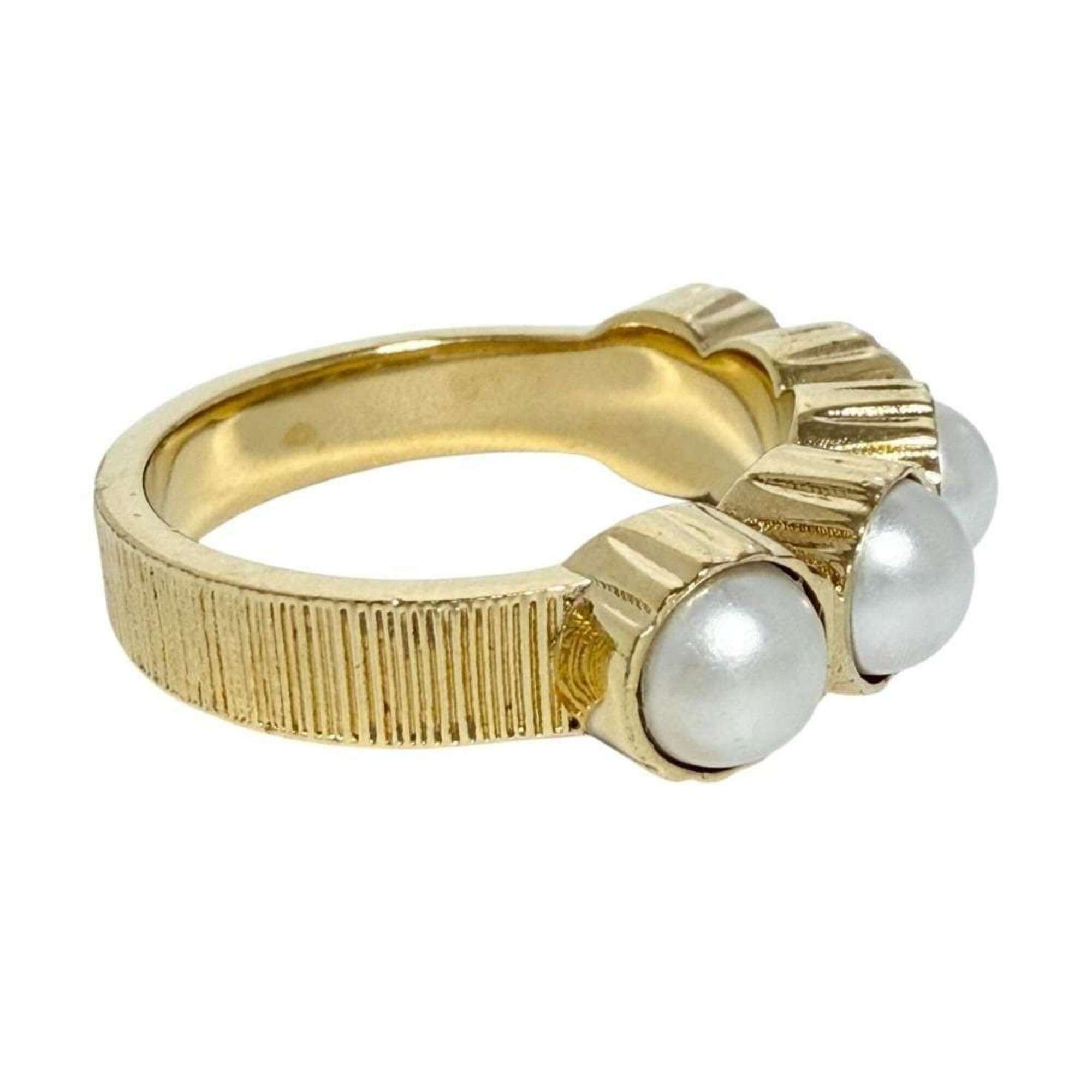 Artificial Pearl Metal Band Ring (Pre-Owned) - Louis Vuitton - Modalova