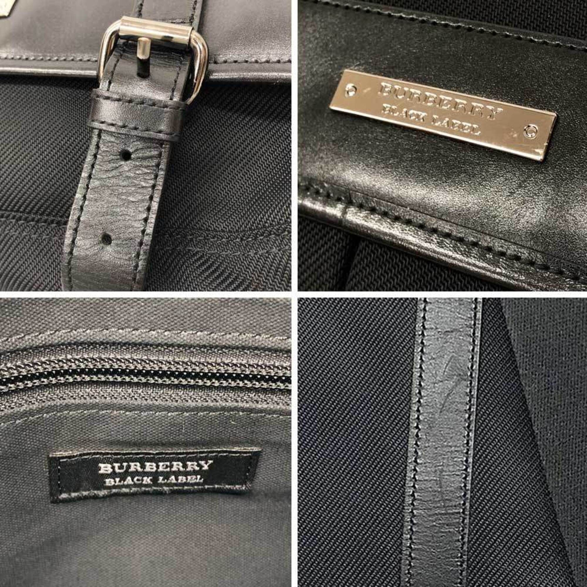 Nylon Canvas Leather Messenger Bag Shoulder Bag (Pre-Owned) - Burberry - Modalova