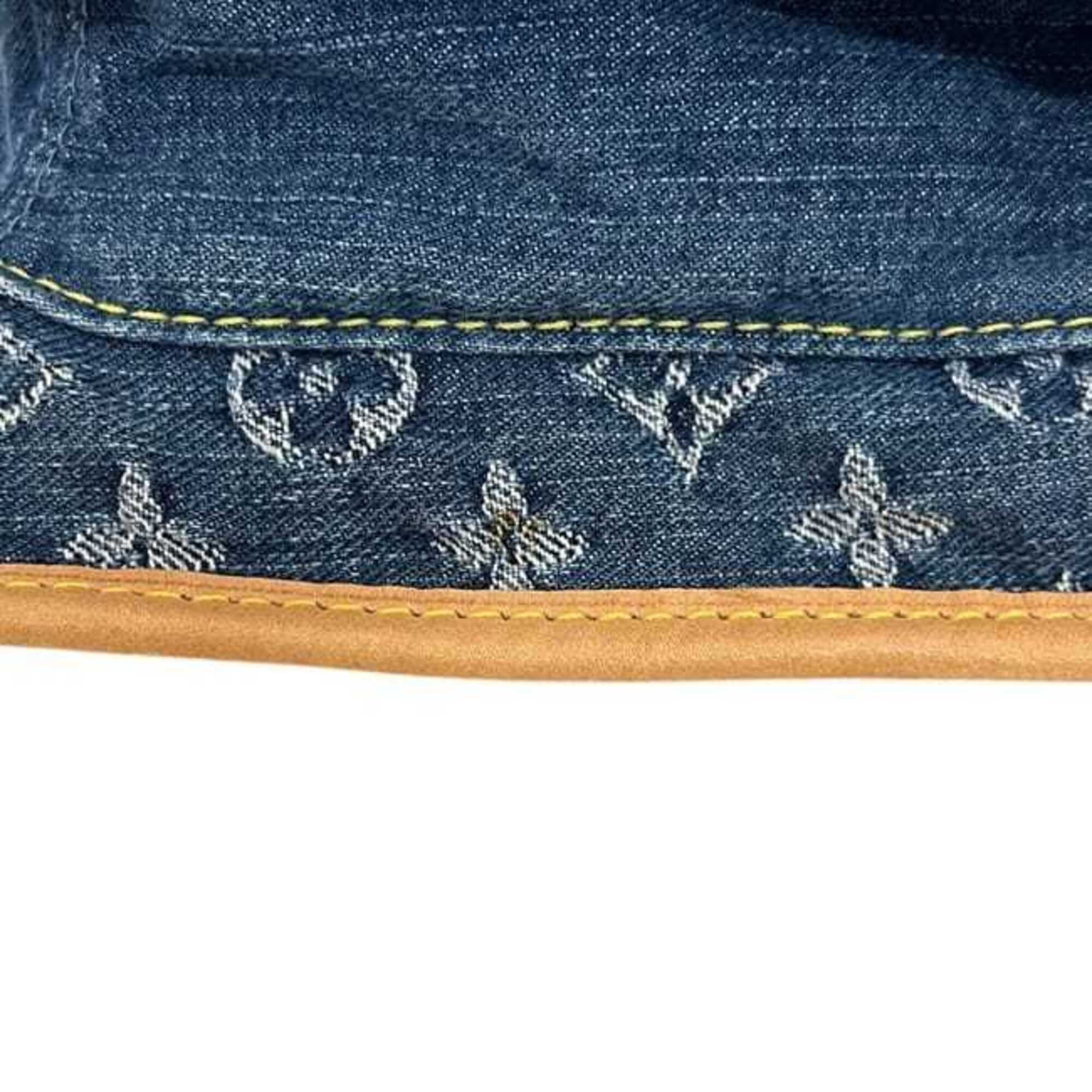 Monogram Denim Leather Tote Bag (Pre-Owned) - Louis Vuitton - Modalova