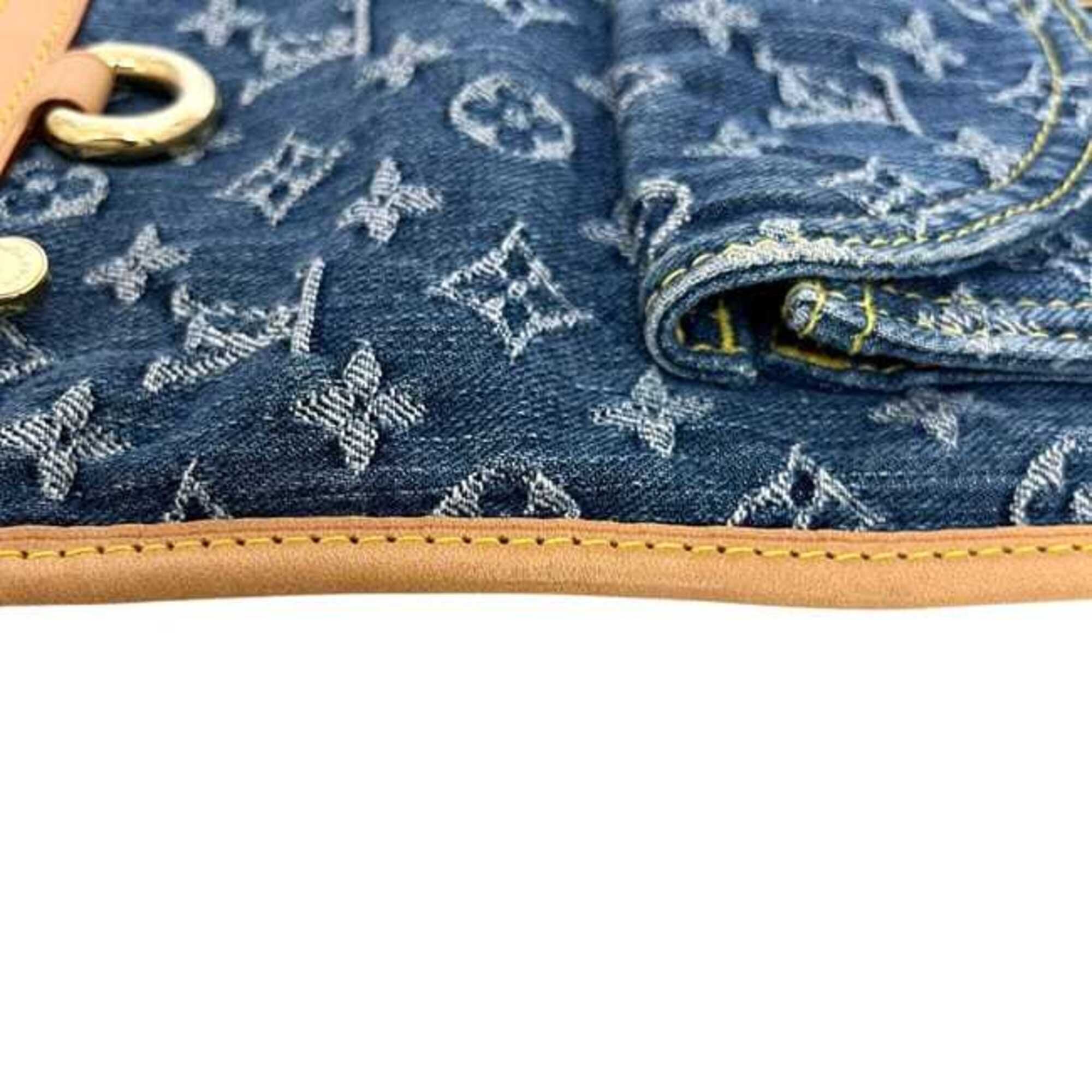 Monogram Denim Leather Tote Bag (Pre-Owned) - Louis Vuitton - Modalova