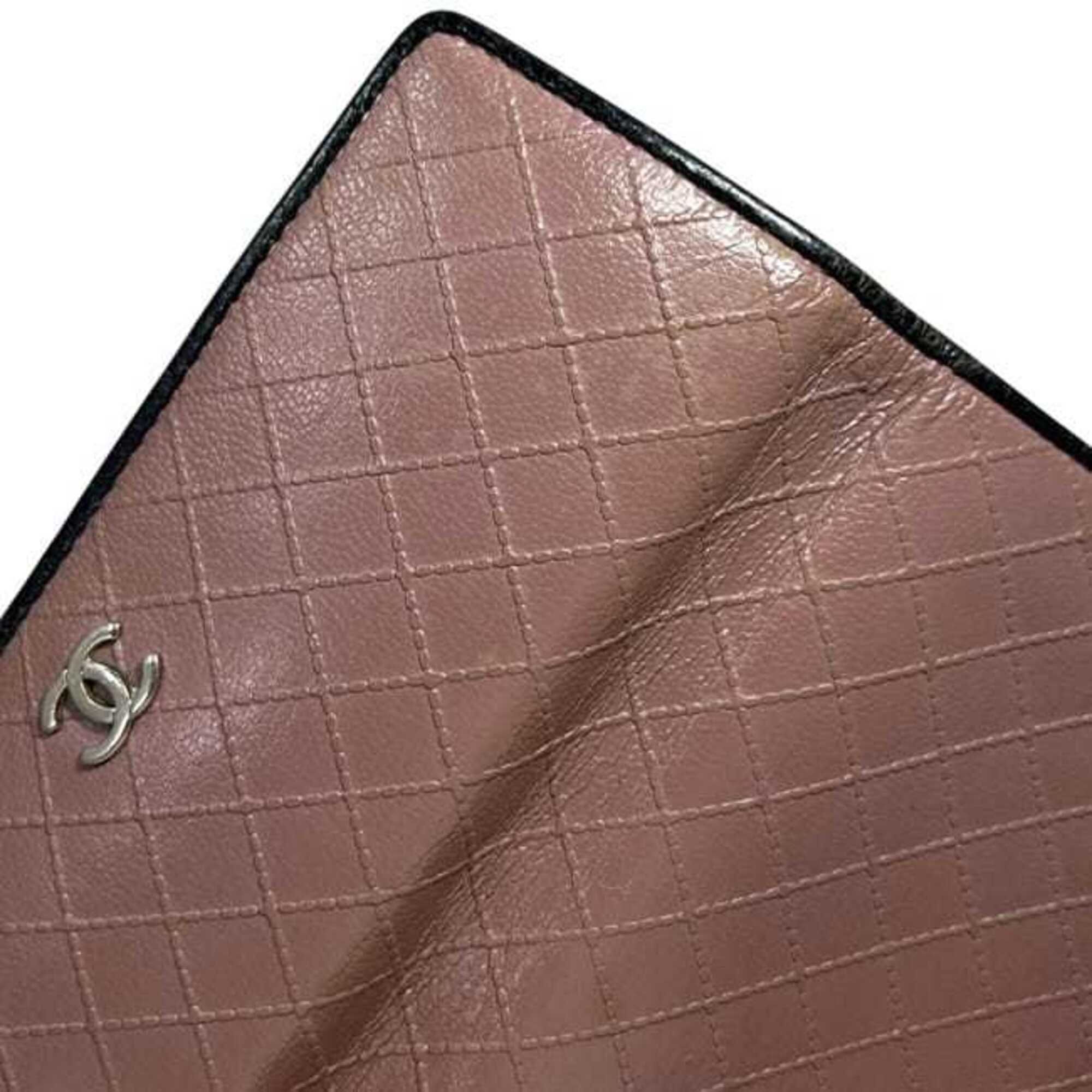 Leather Long Wallet (Tri-Fold) (Pre-Owned) - Chanel - Modalova