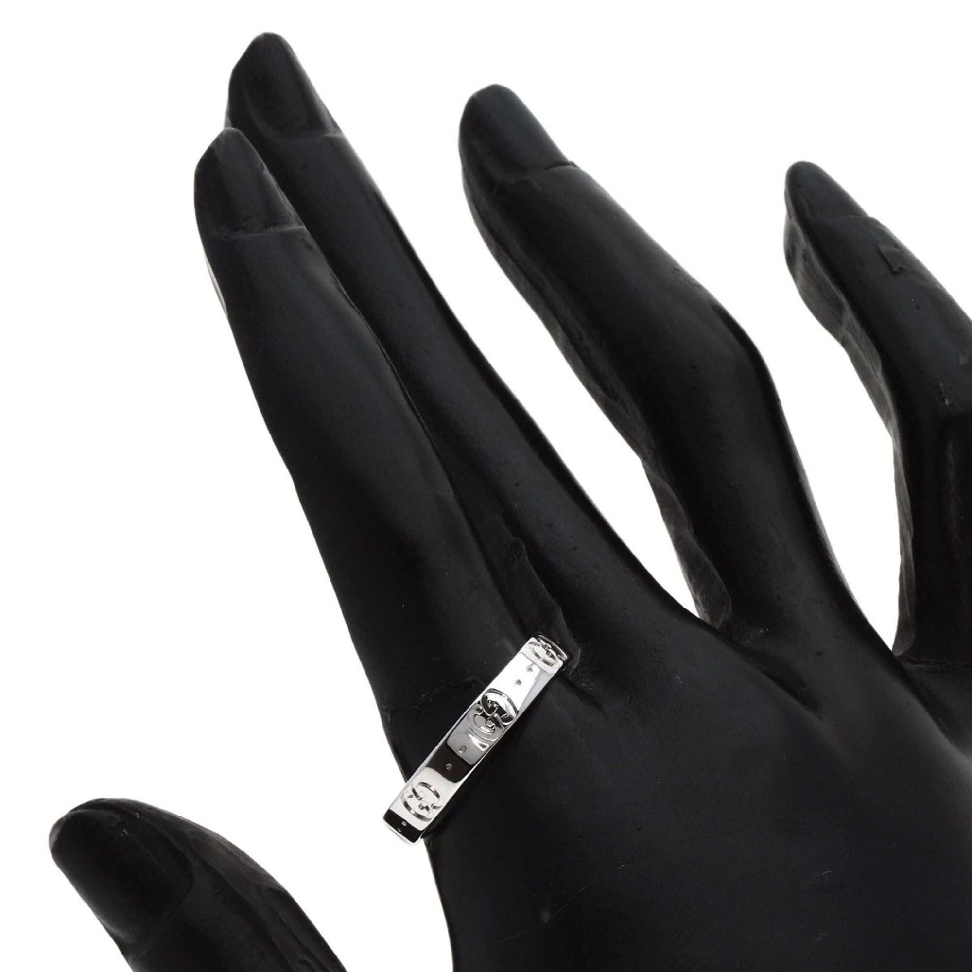 Icon White Gold (18K) Band Ring (Pre-Owned) - Gucci - Modalova