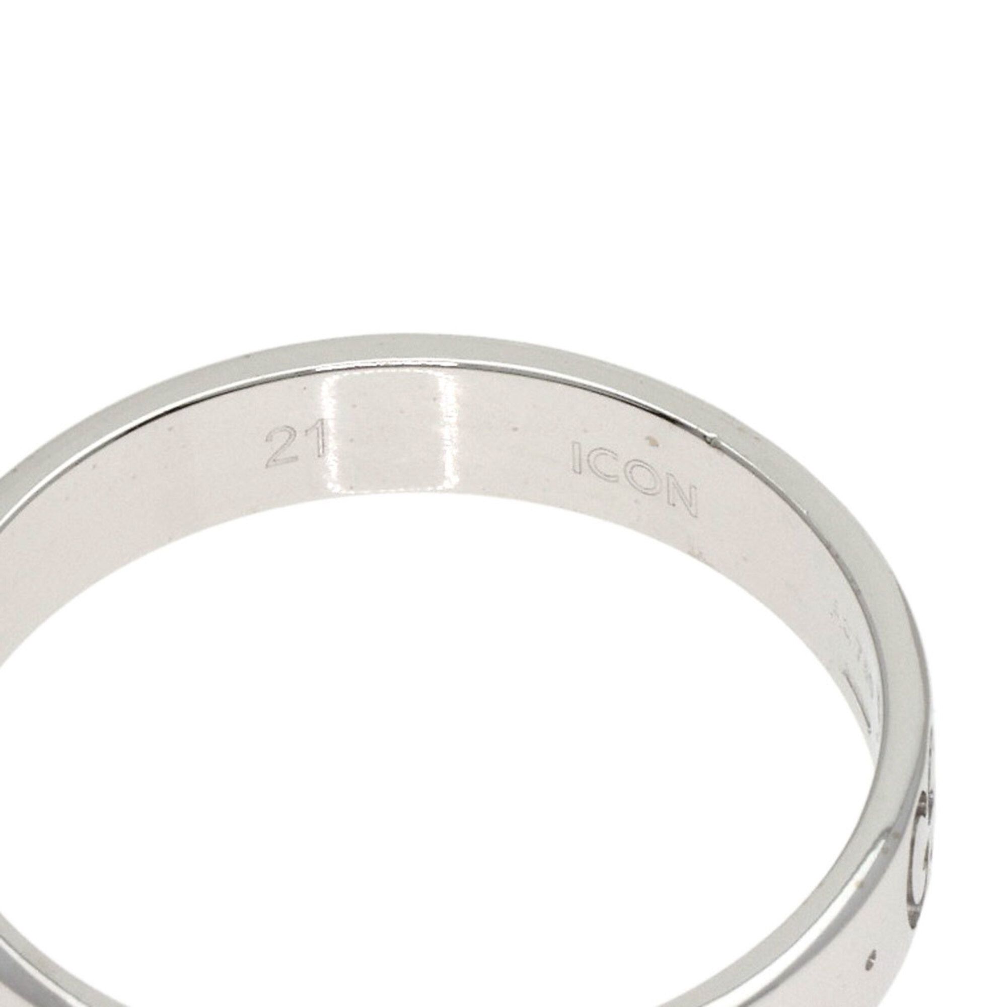 Icon White Gold (18K) Band Ring (Pre-Owned) - Gucci - Modalova