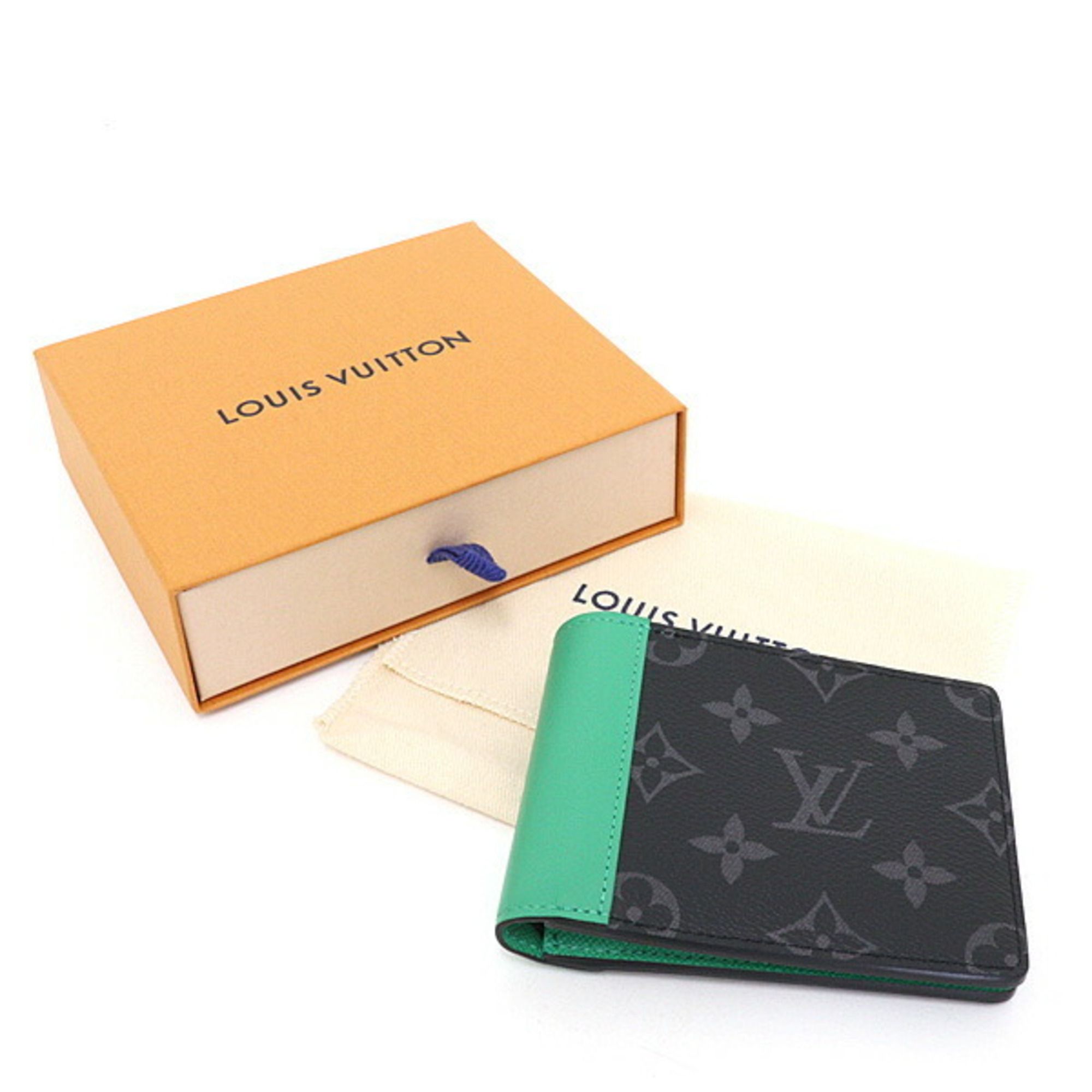 Monogram Eclipse Monogram Eclipse Leather Wallet (Bi-Fold) (Pre-Owned) - Louis Vuitton - Modalova