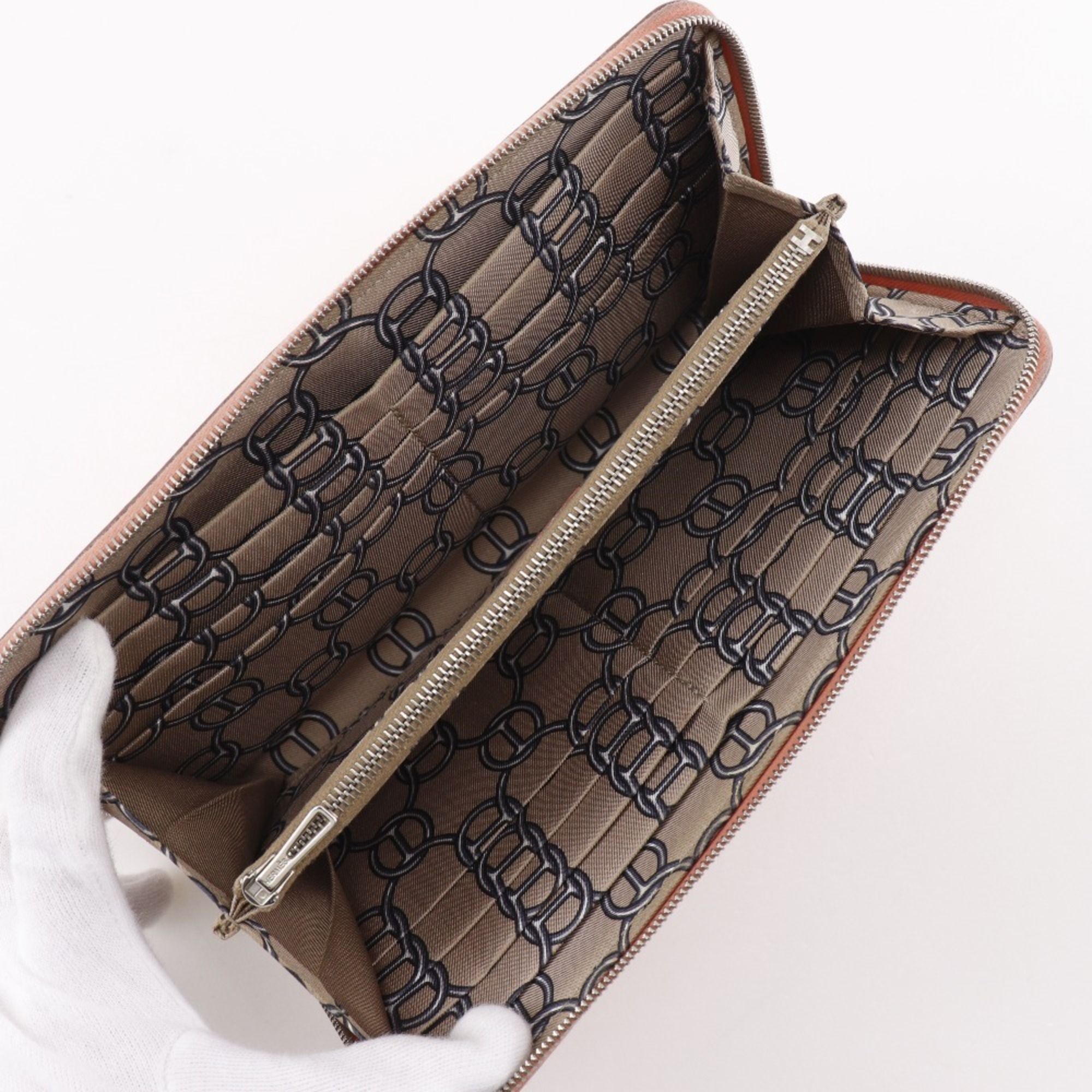 Silk'in Epsom Leather Long Wallet (Bi-Fold) (Pre-Owned) - Hermes - Modalova