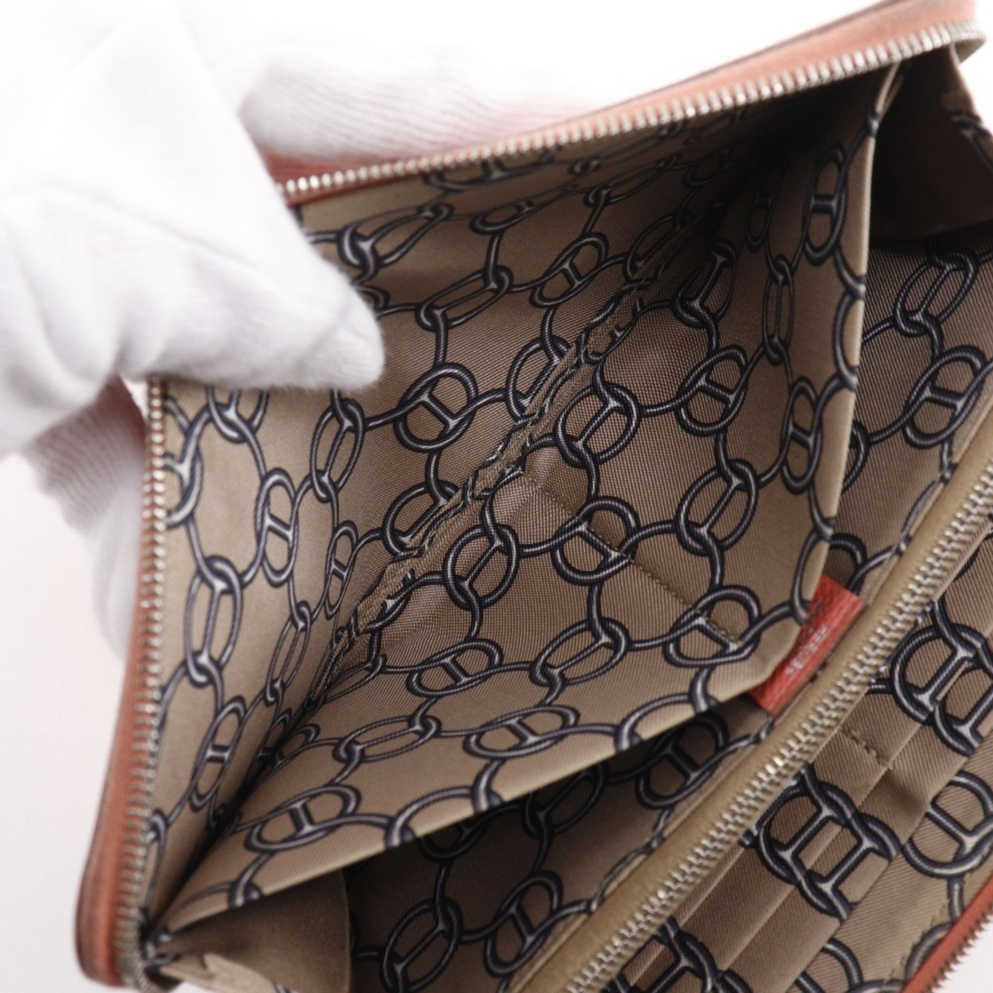 Silk'in Epsom Leather Long Wallet (Bi-Fold) (Pre-Owned) - Hermes - Modalova
