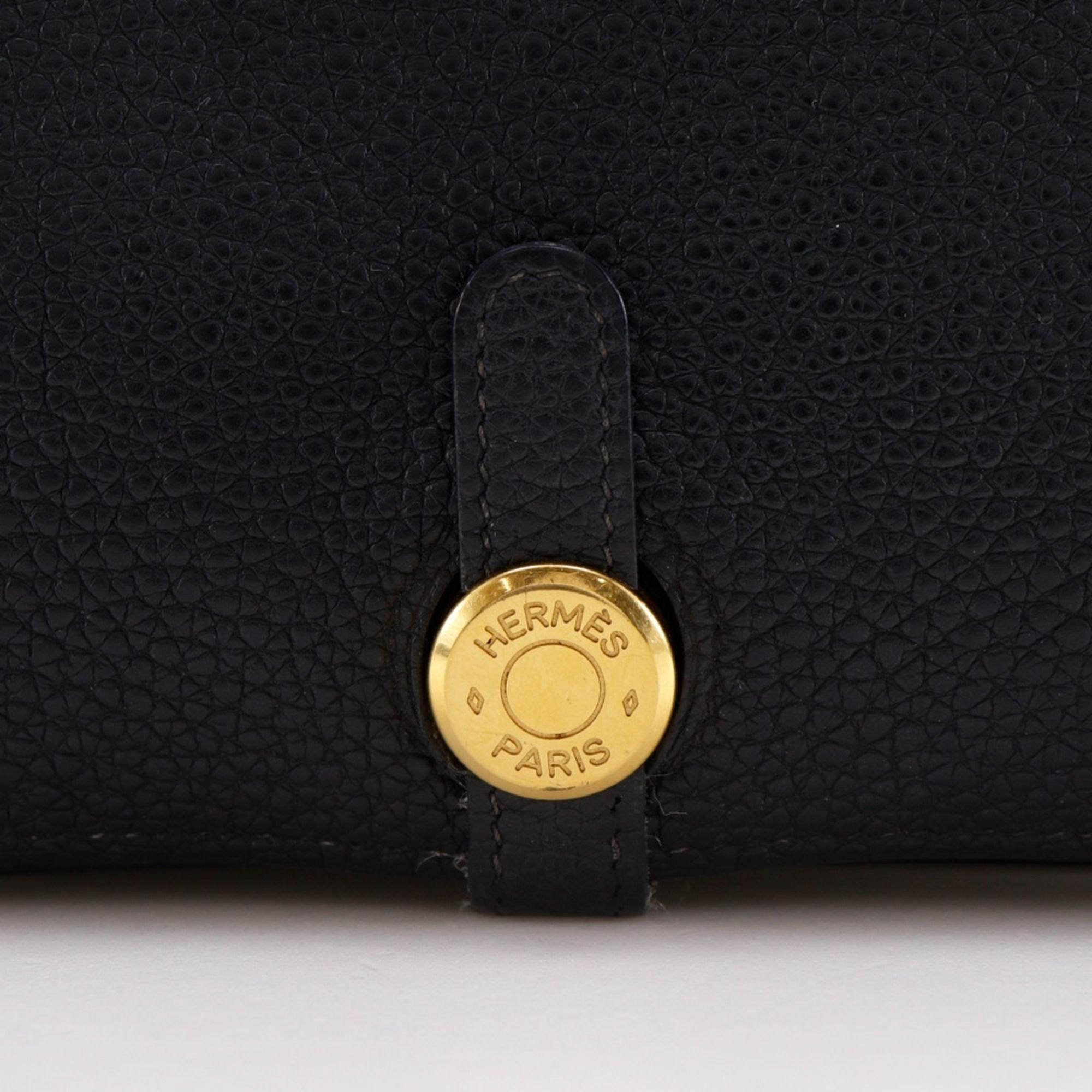 Taurillon Clemence Leather Long Wallet (Bi-Fold) (Pre-Owned) - Hermes - Modalova