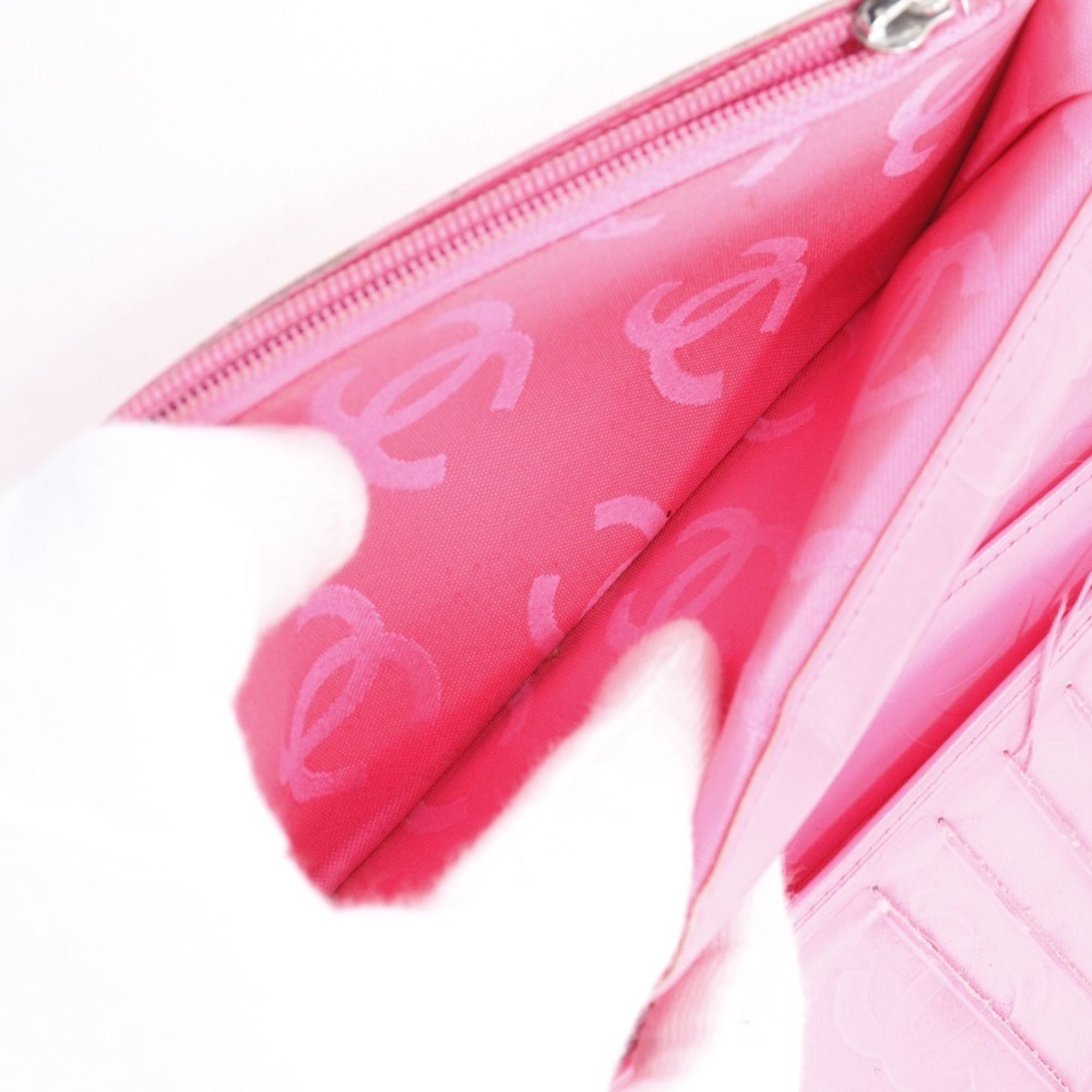 Leather Long Wallet (Bi-Fold) (Pre-Owned) - Chanel - Modalova