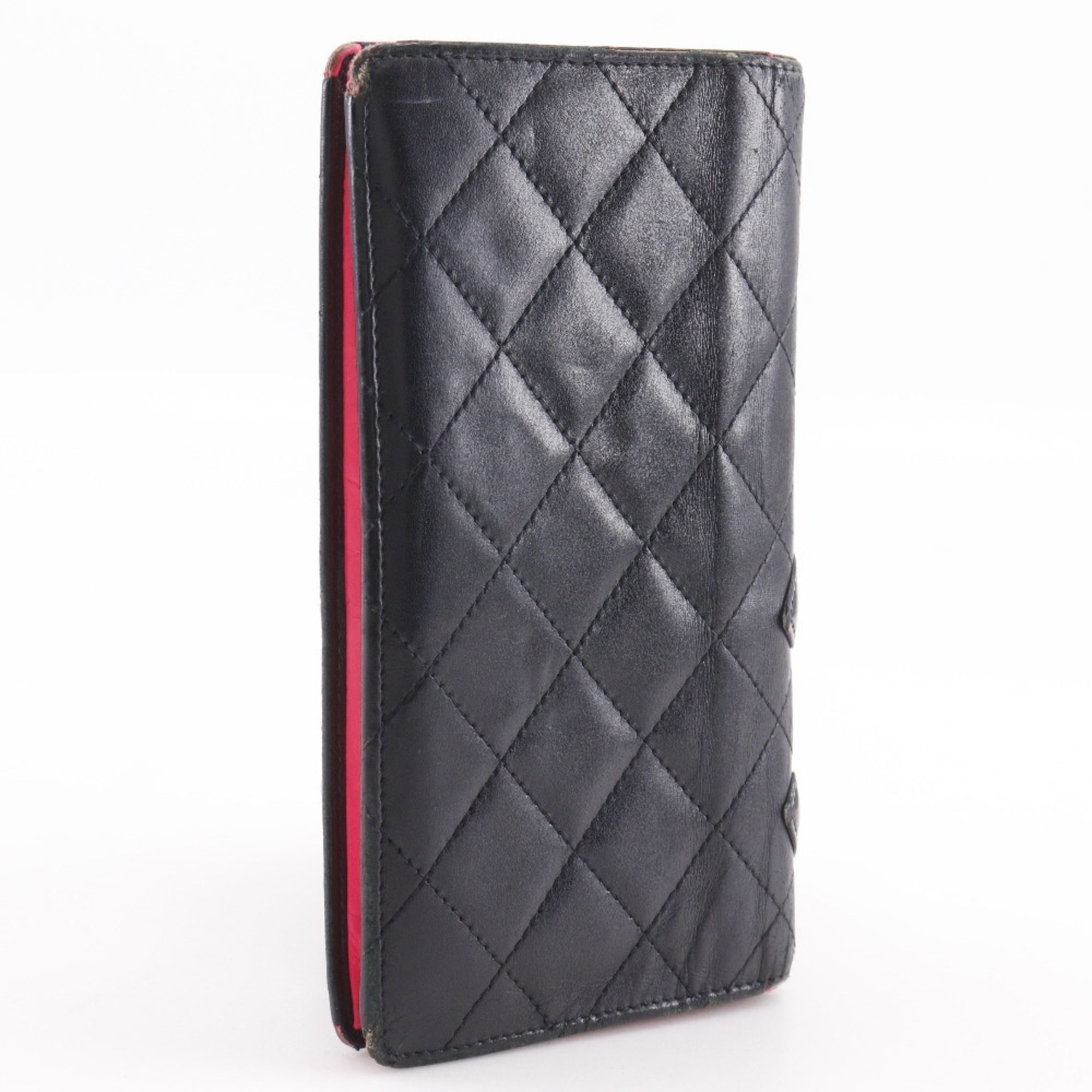 Leather Long Wallet (Bi-Fold) (Pre-Owned) - Chanel - Modalova