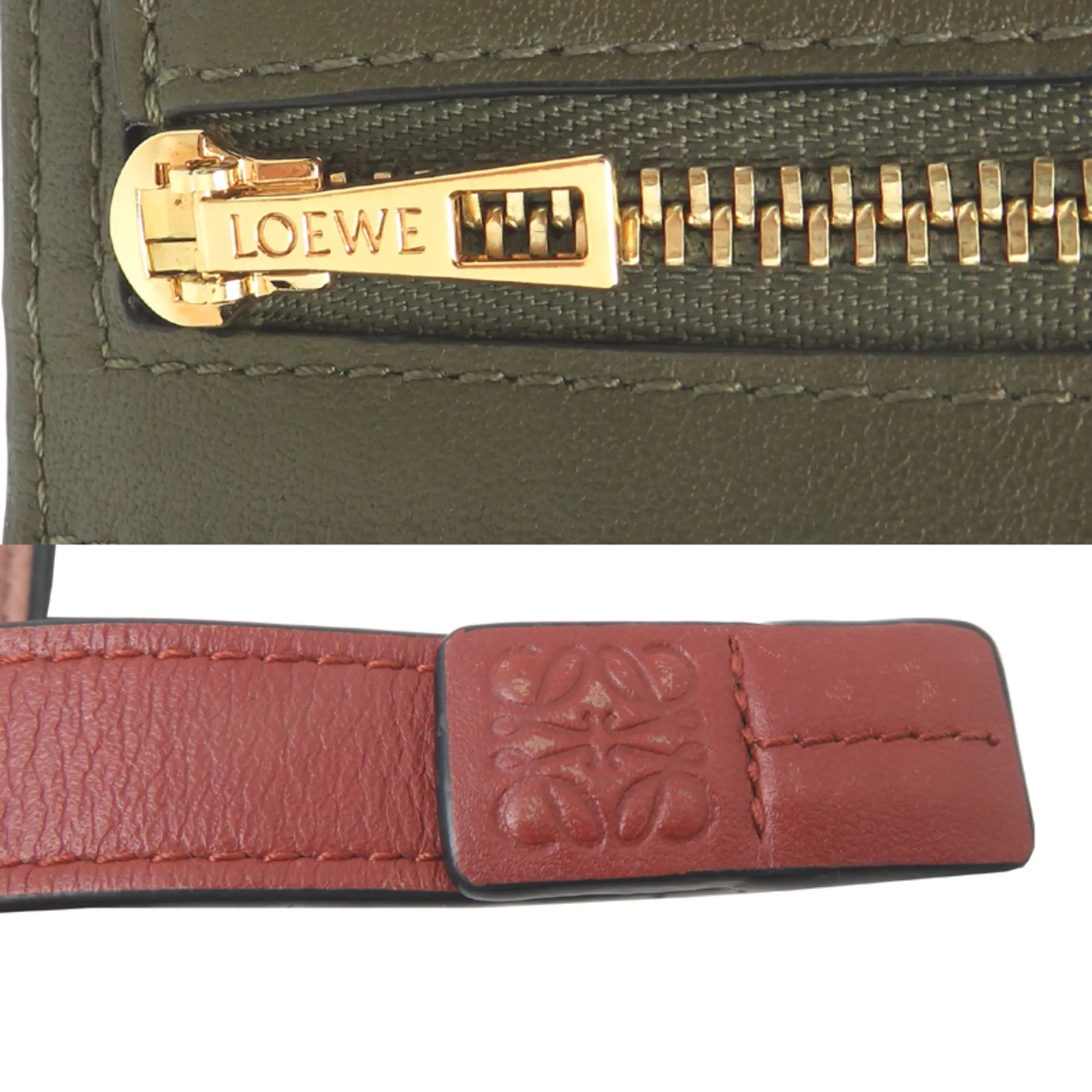 Leather Long Wallet (Bi-Fold) (Pre-Owned) - Loewe - Modalova