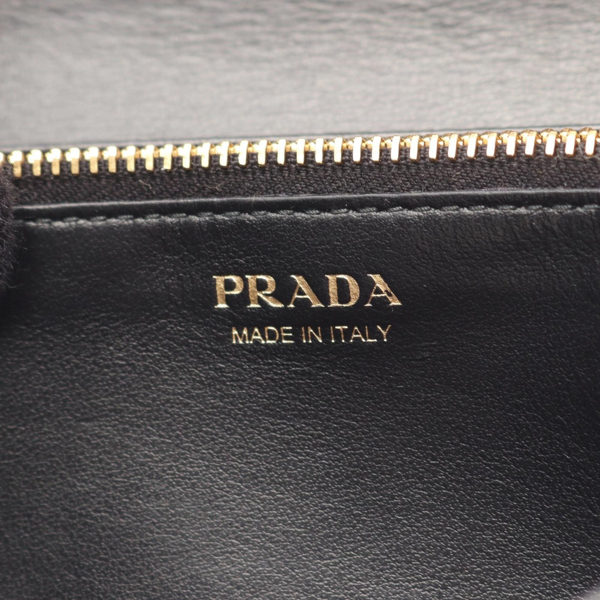 Fabric Leather Long Wallet (Bi-Fold) (Pre-Owned) - Prada - Modalova