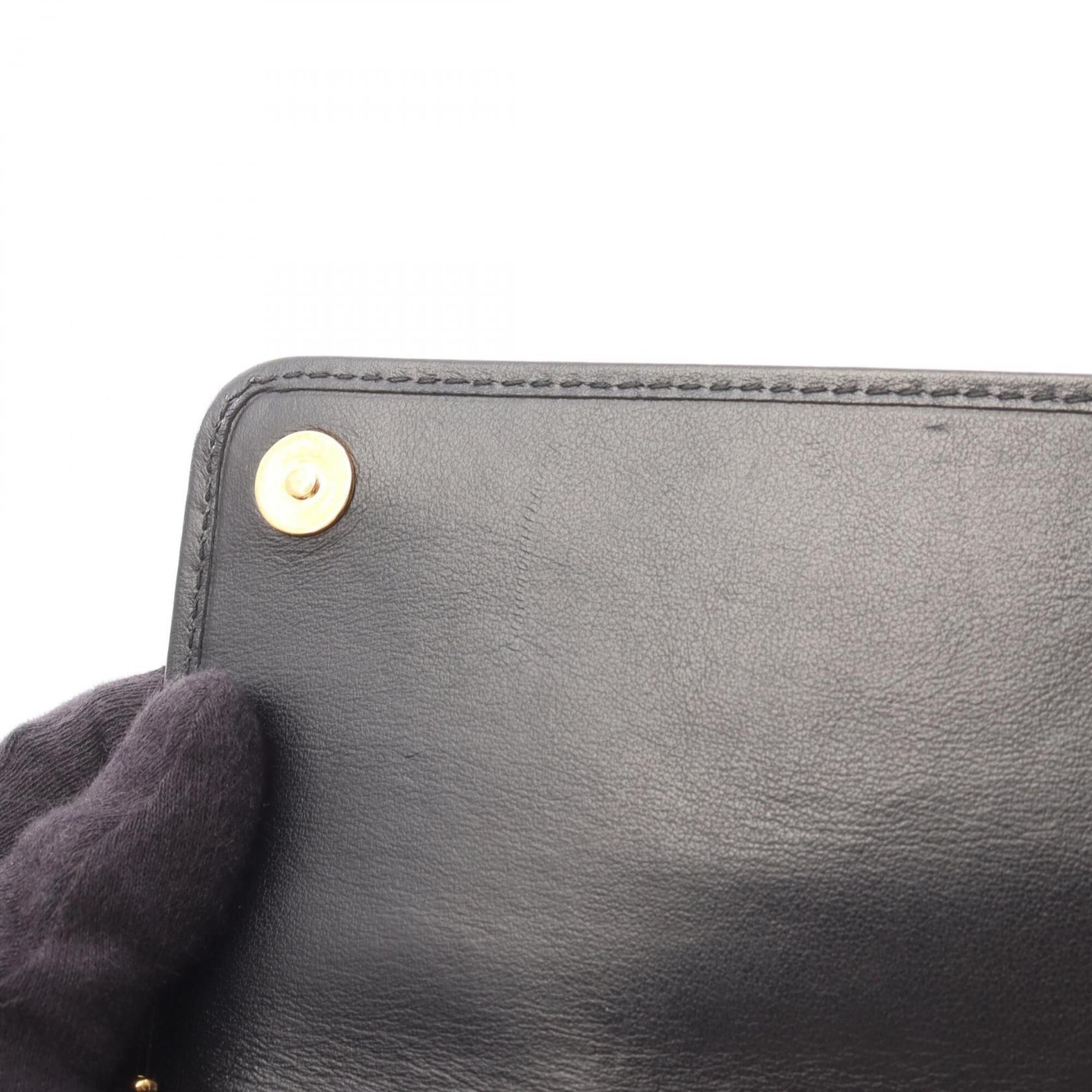 Fabric Leather Long Wallet (Bi-Fold) (Pre-Owned) - Prada - Modalova