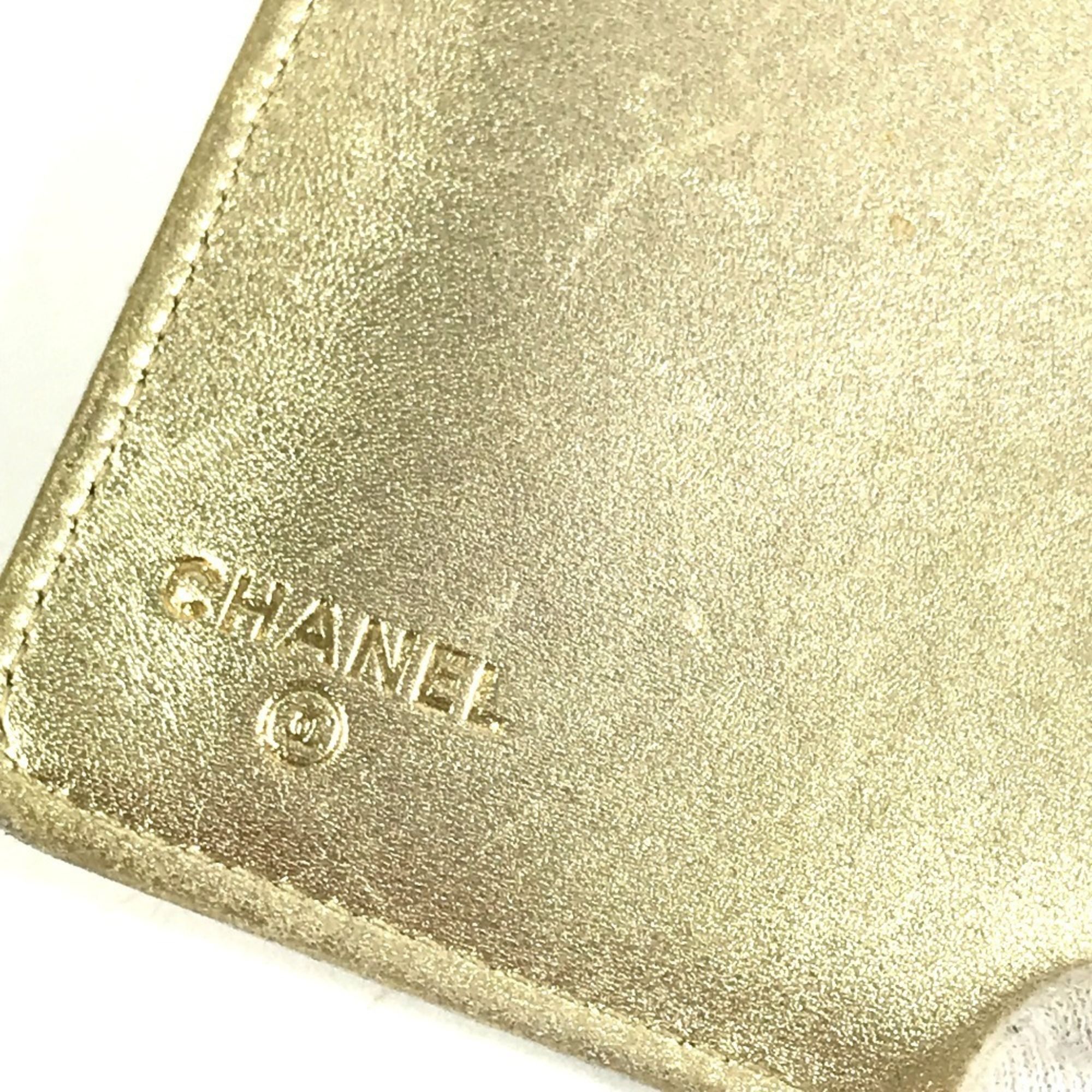 Leather Long Wallet (Bi-Fold) (Pre-Owned) - Chanel - Modalova