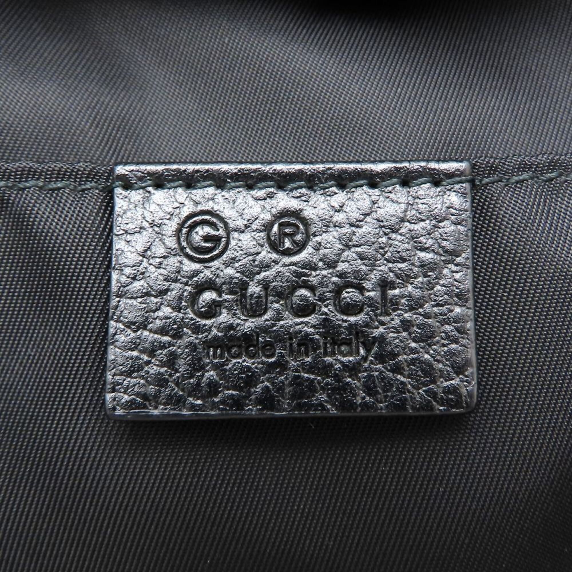 Nylon Leather Backpack (Pre-Owned) - Gucci - Modalova