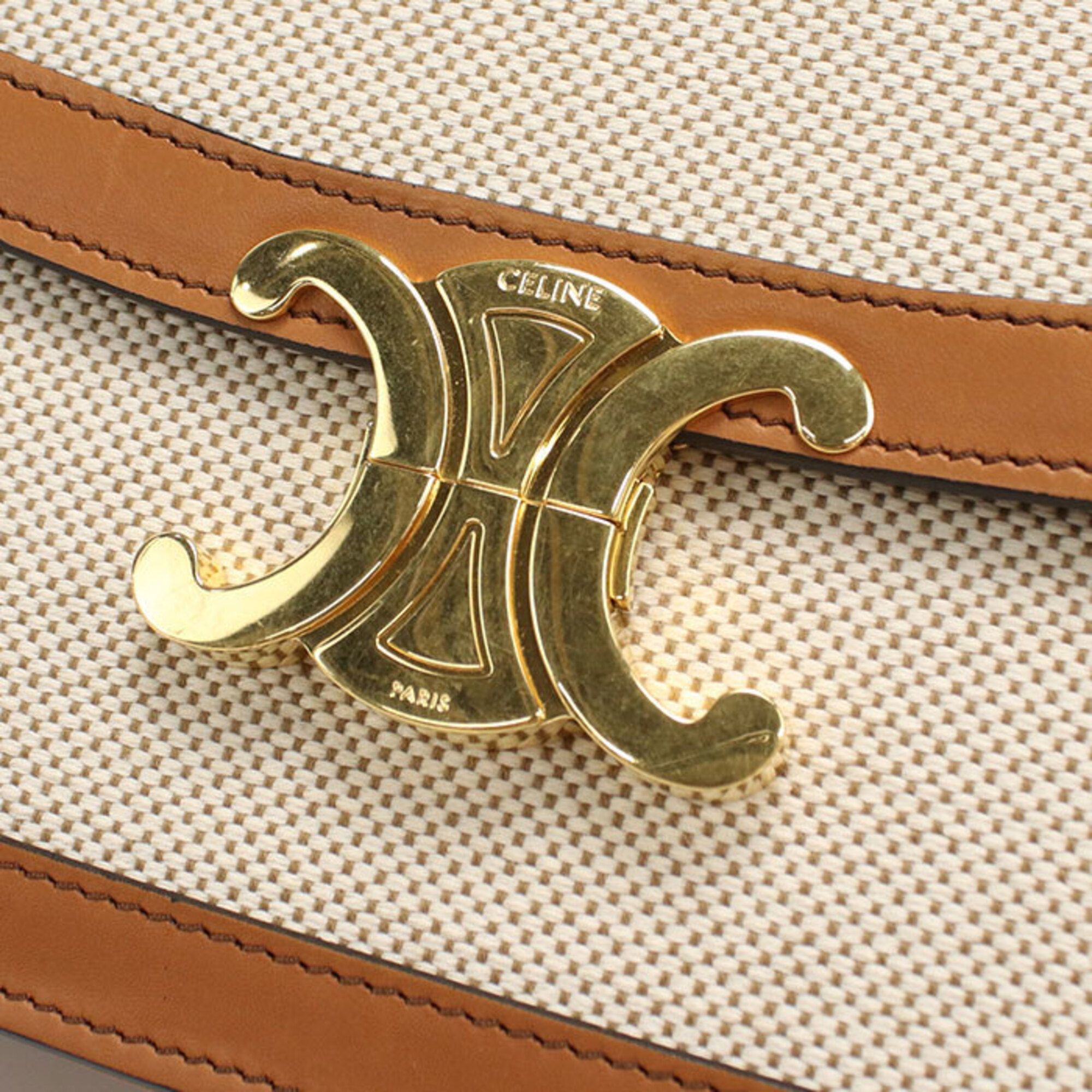 Leather Jacquard Shoulder Bag (Pre-Owned) - Celine - Modalova