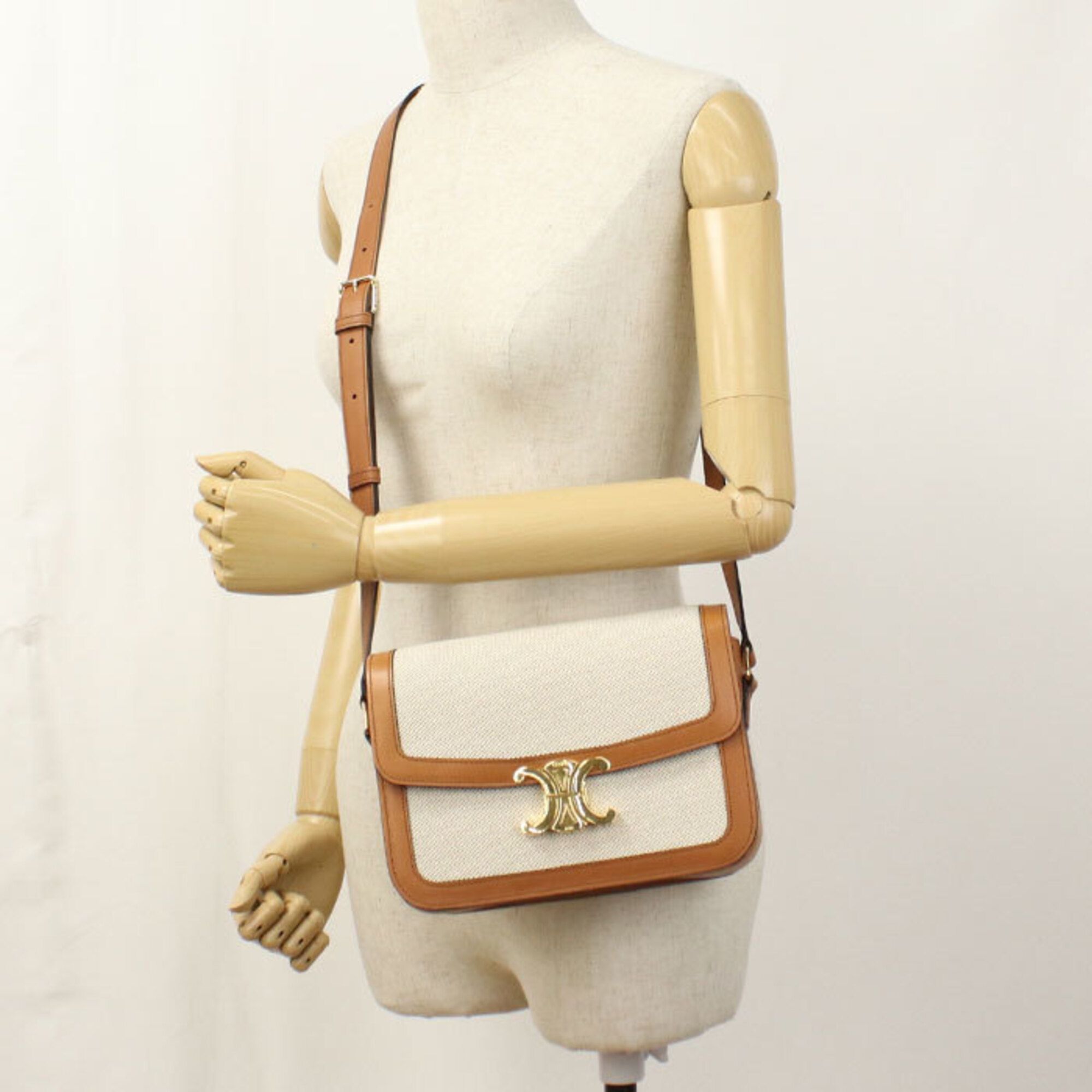 Leather Jacquard Shoulder Bag (Pre-Owned) - Celine - Modalova
