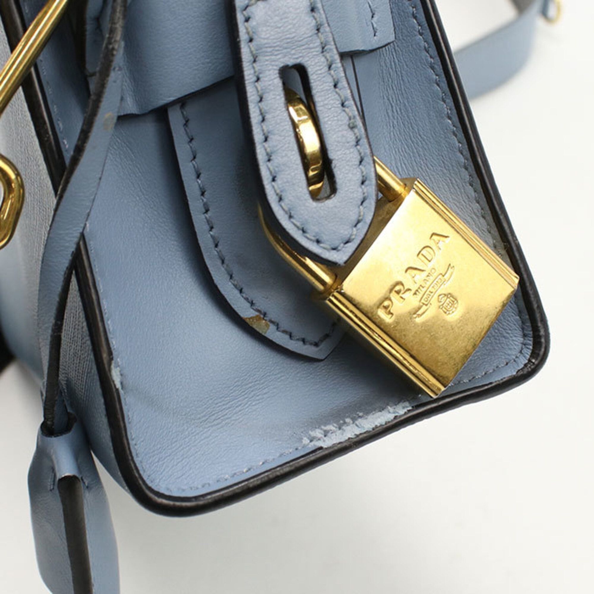 Leather Shoulder Bag (Pre-Owned) - Prada - Modalova