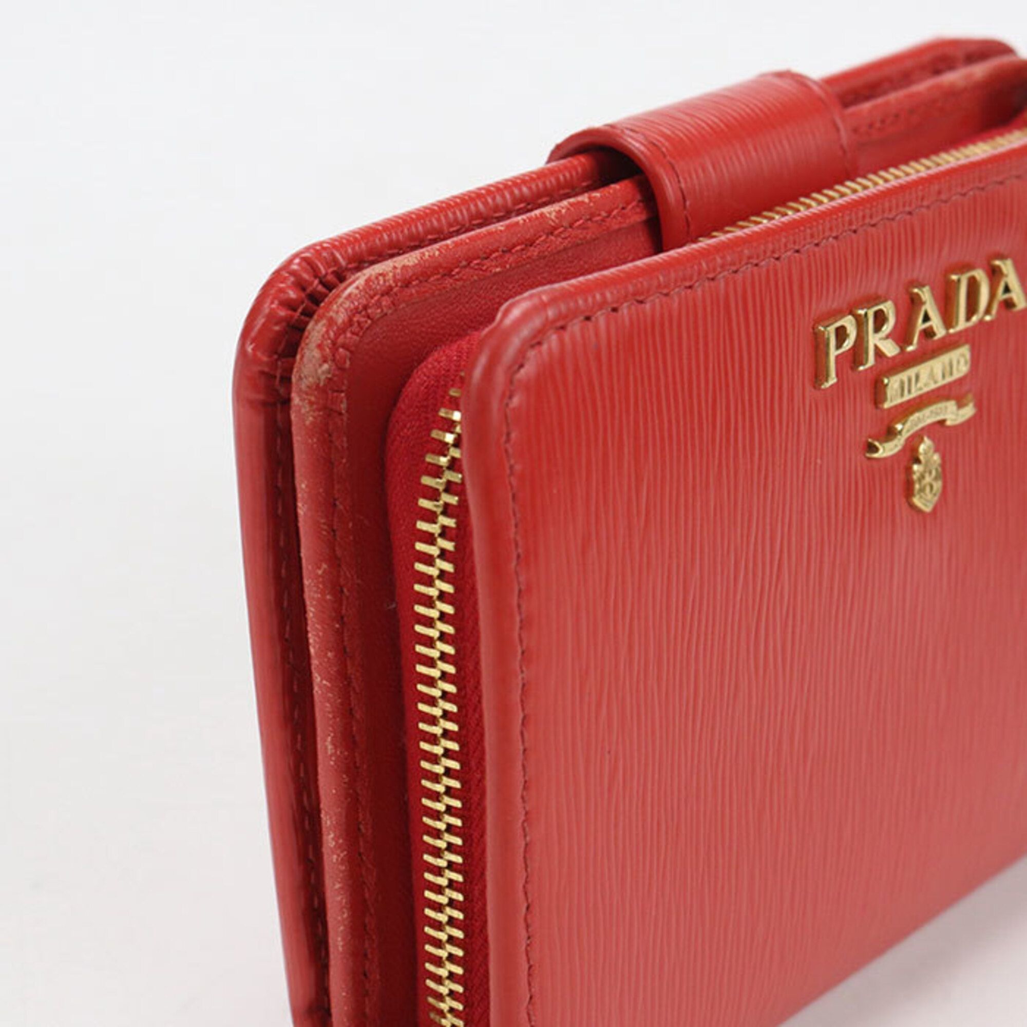 Leather Wallet (Bi-Fold) (Pre-Owned) - Prada - Modalova