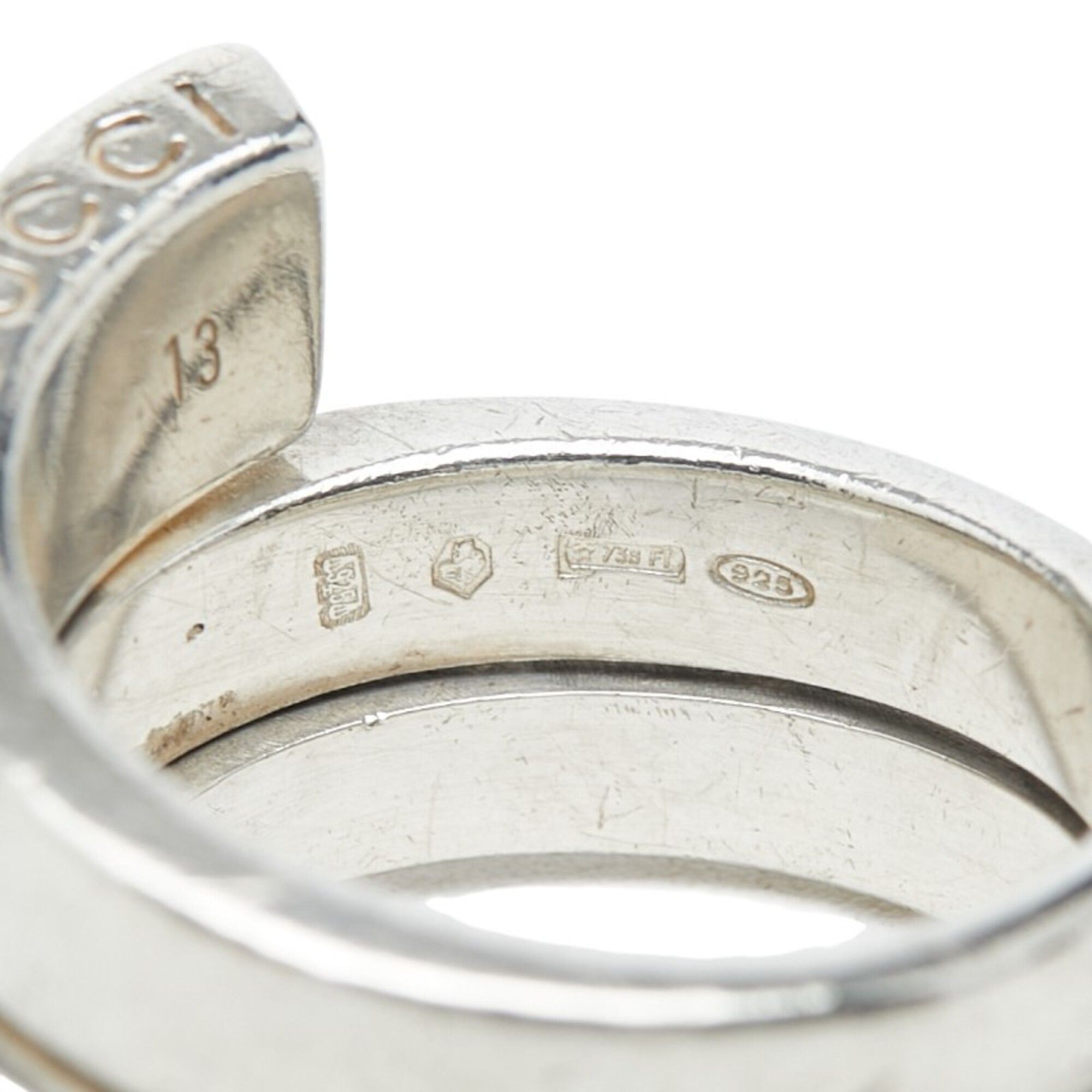 Silver Silver 925 Band Ring (Pre-Owned) - Gucci - Modalova
