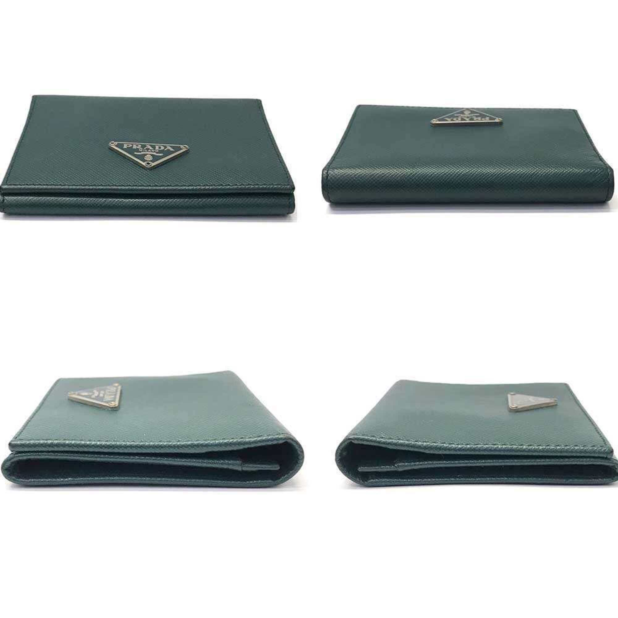 Saffiano Triangle Wallet (Bi-Fold) (Pre-Owned) - Prada - Modalova