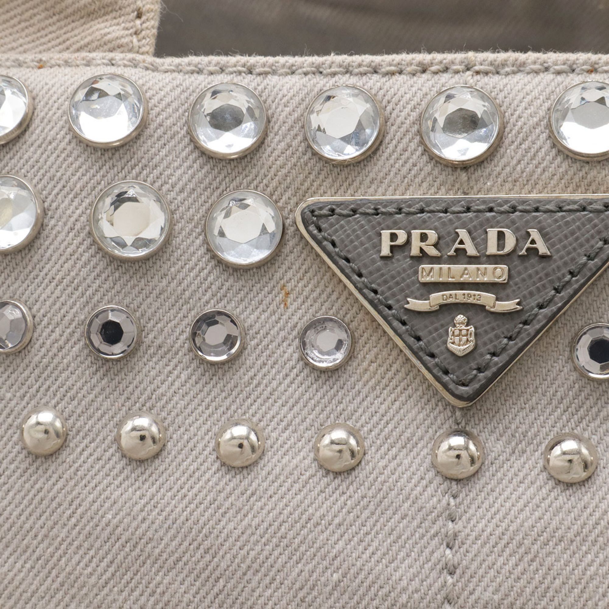 Denim Shoulder Bag Tote Bag (Pre-Owned) - Prada - Modalova