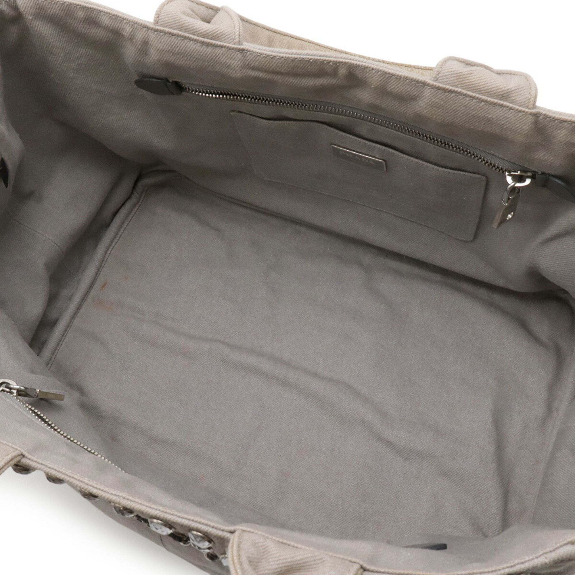 Denim Shoulder Bag Tote Bag (Pre-Owned) - Prada - Modalova
