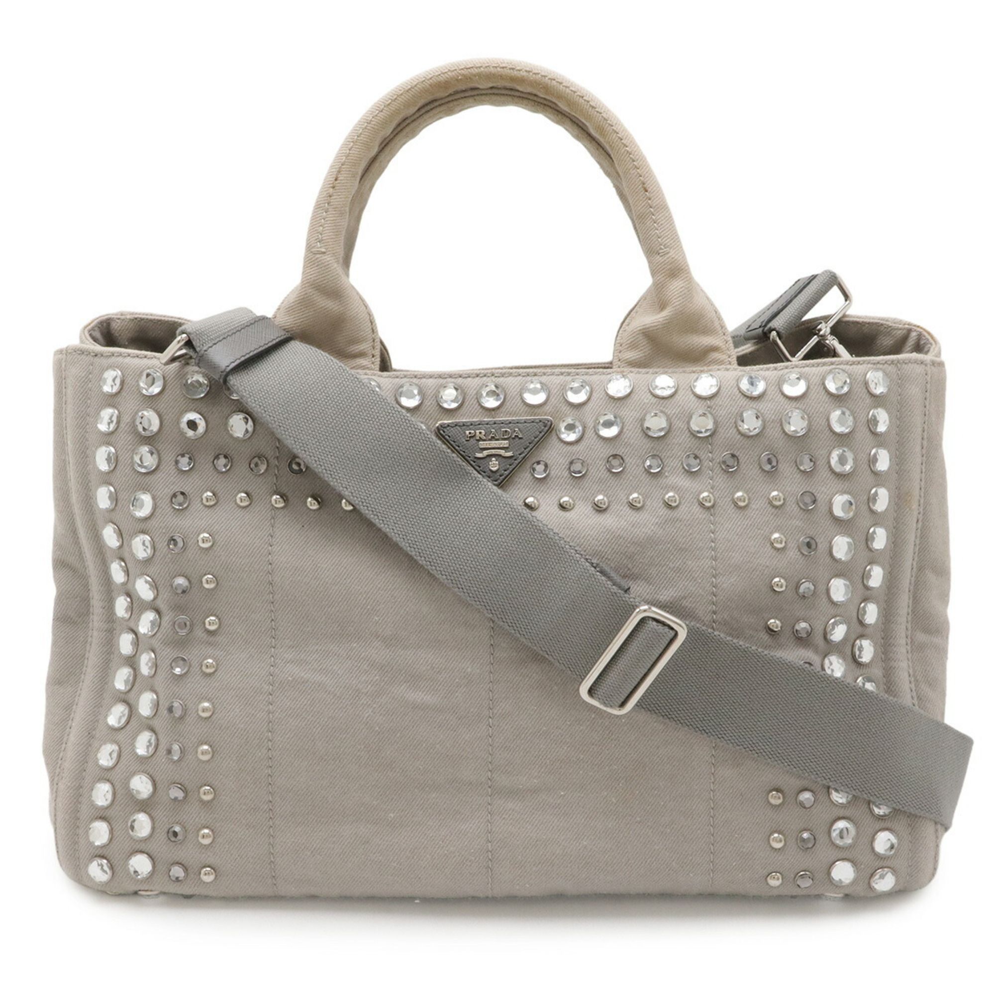 Denim Shoulder Bag Tote Bag (Pre-Owned) - Prada - Modalova