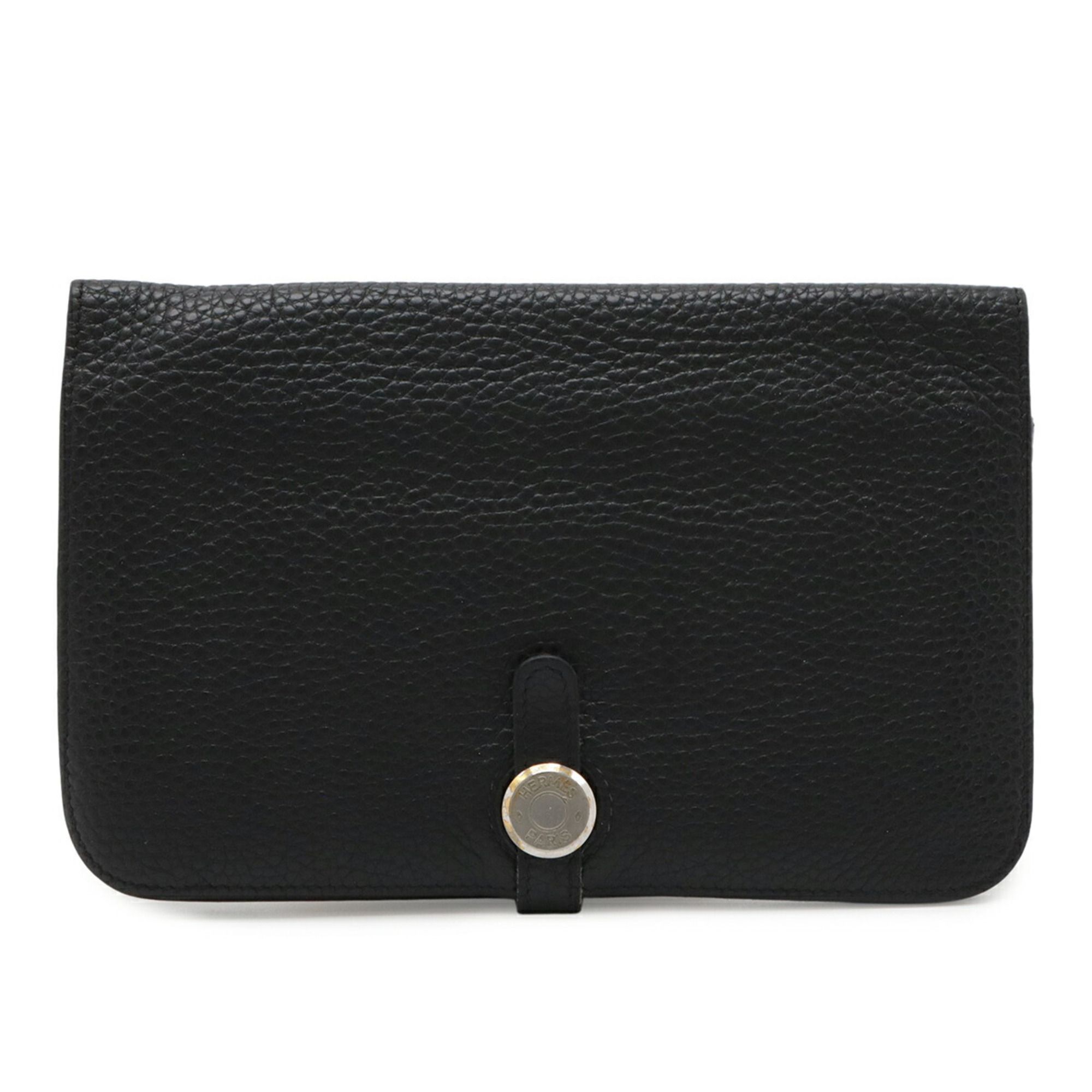 Dogon Duo Taurillon Clemence Leather Long Wallet (Bi-Fold) (Pre-Owned) - Hermes - Modalova