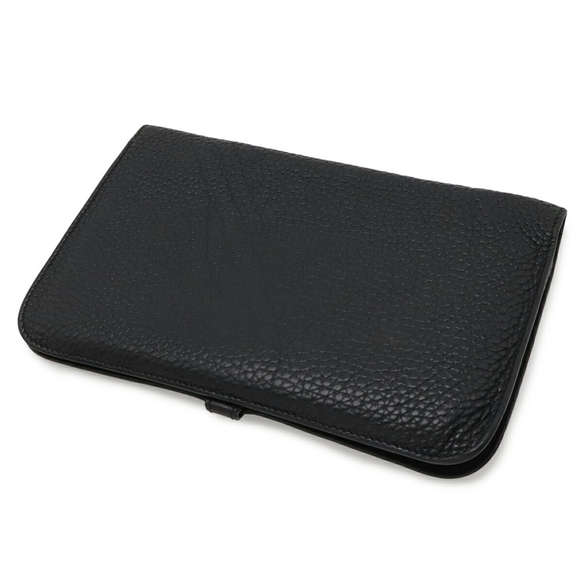 Dogon Duo Taurillon Clemence Leather Long Wallet (Bi-Fold) (Pre-Owned) - Hermes - Modalova