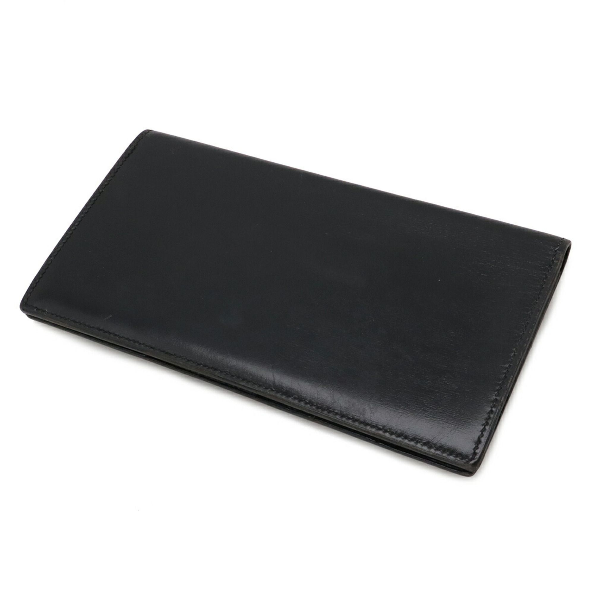 Osaka Box Calf Leather Long Wallet (Bi-Fold) (Pre-Owned) - Hermes - Modalova
