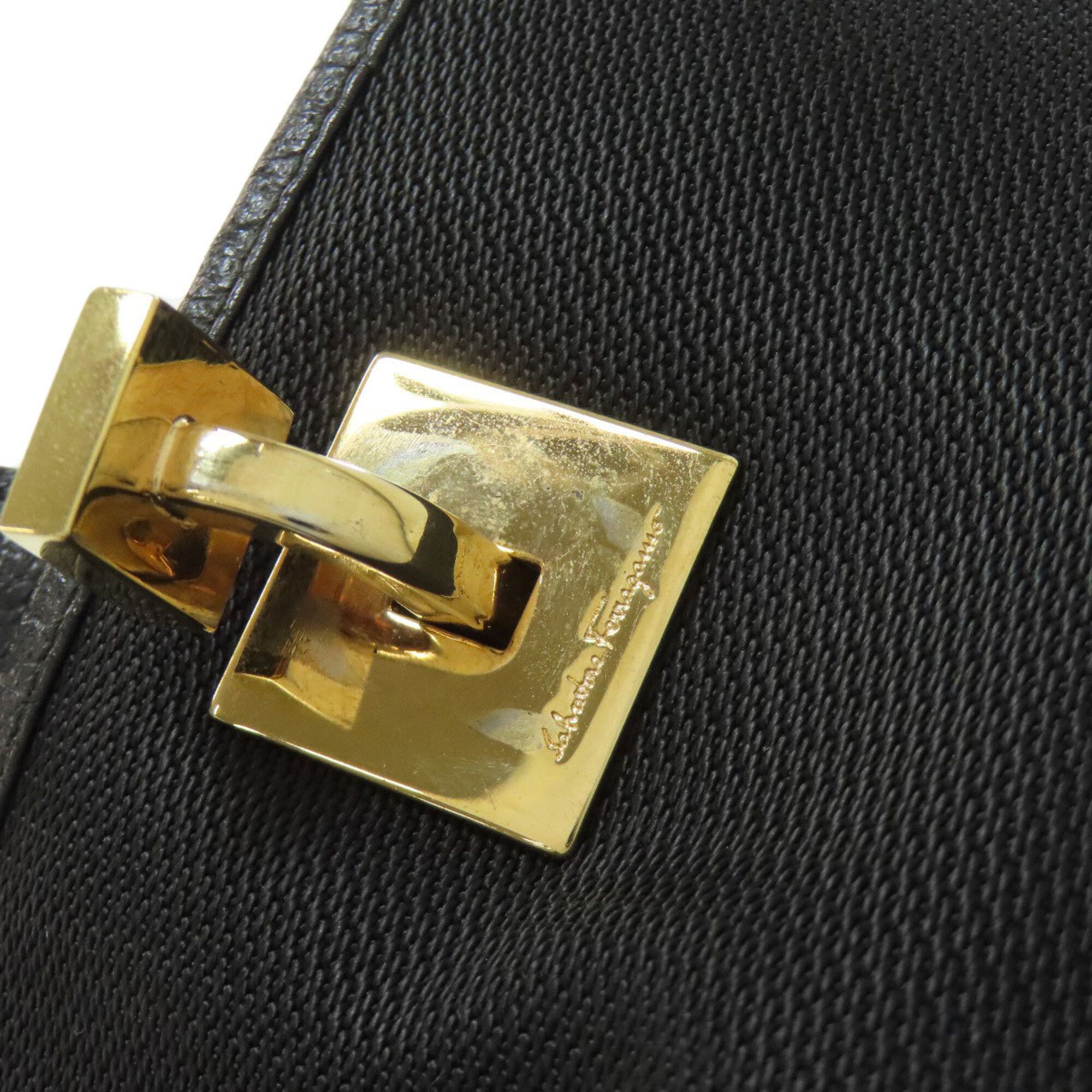 Nylon Canvas Leather Handbag (Pre-Owned) - Salvatore Ferragamo - Modalova