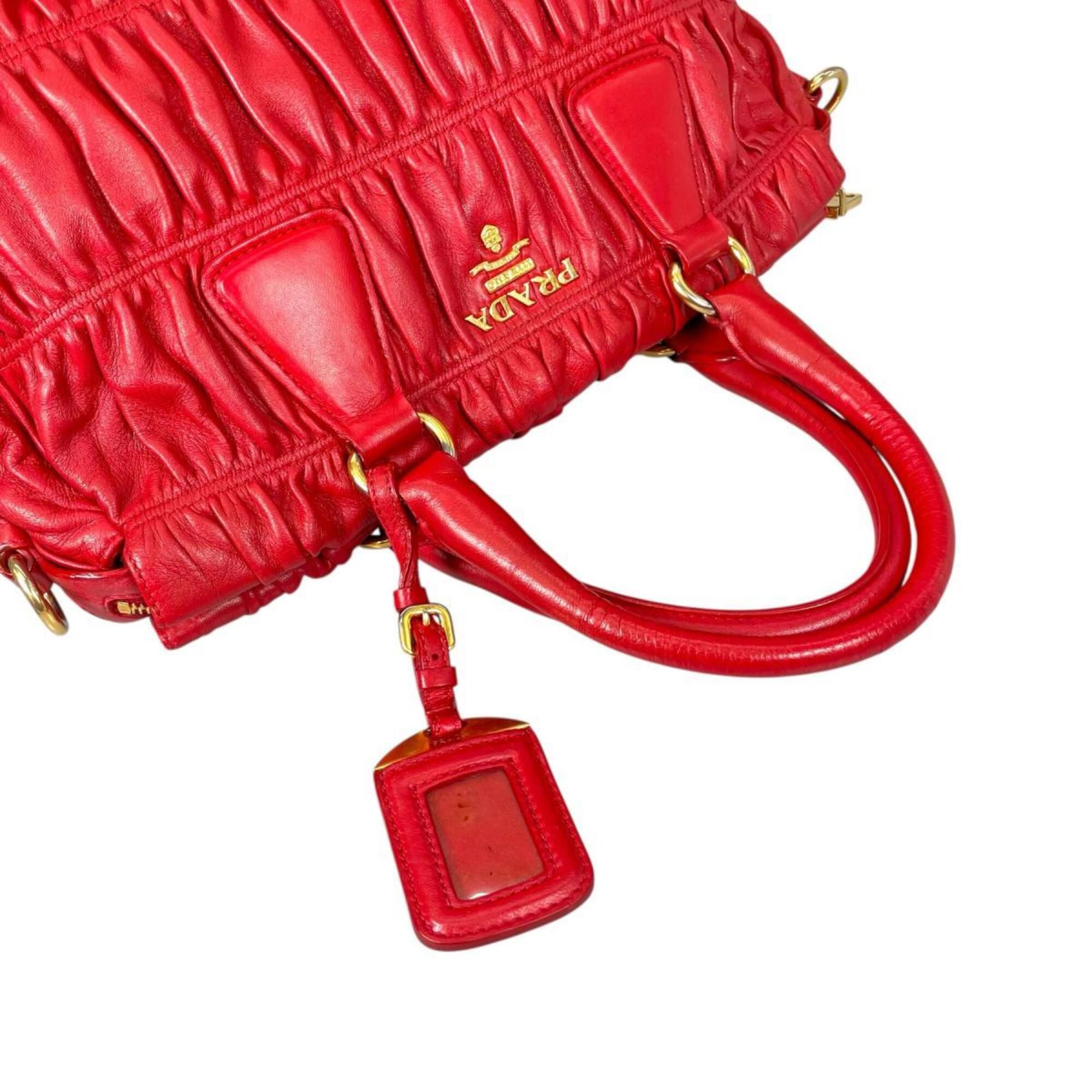 Nappa Leather Shoulder Bag Tote Bag (Pre-Owned) - Prada - Modalova