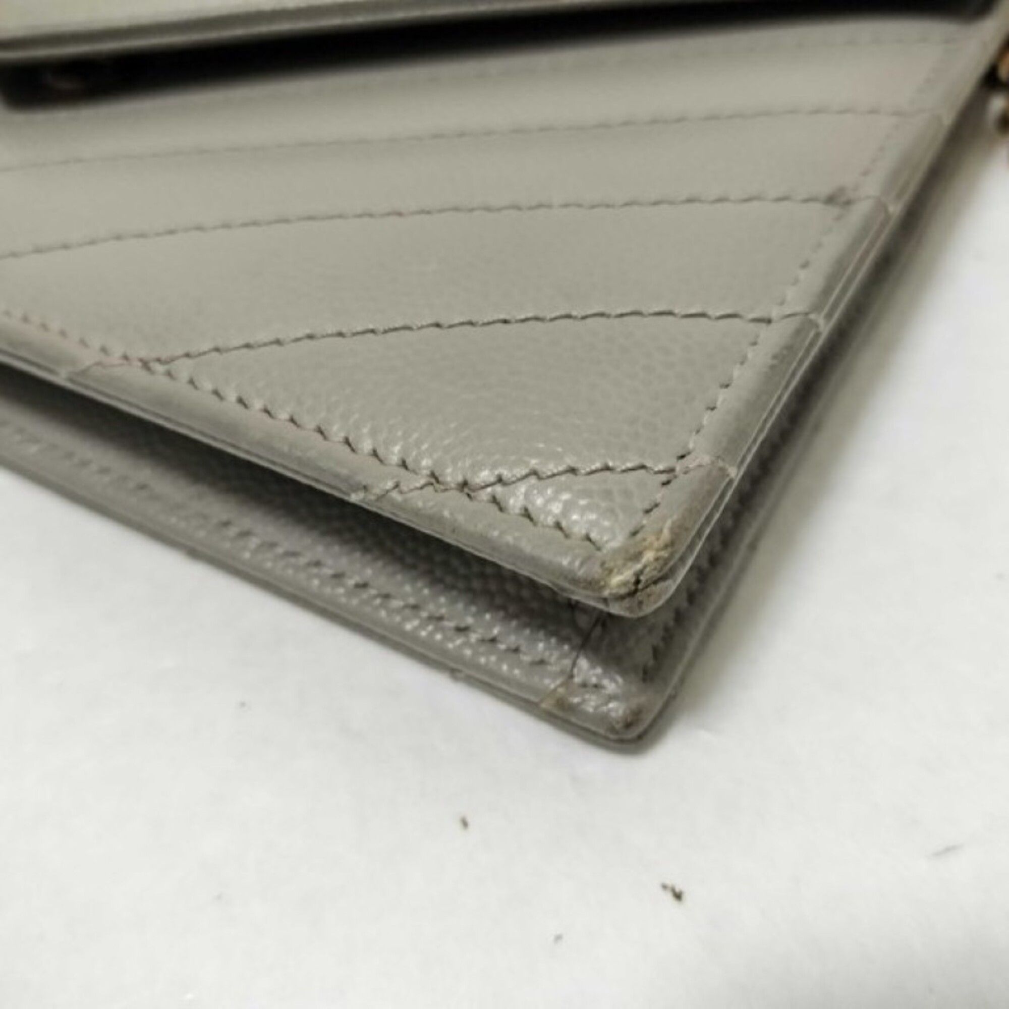 Leather Chain/Shoulder Wallet (Pre-Owned) - Yves Saint Laurent - Modalova