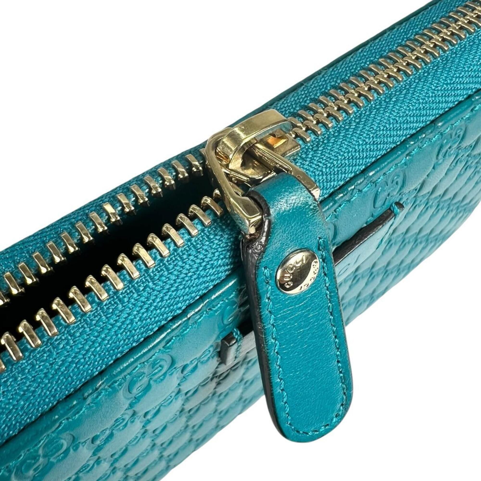 Microssima Leather Long Wallet (Bi-Fold) (Pre-Owned) - Gucci - Modalova