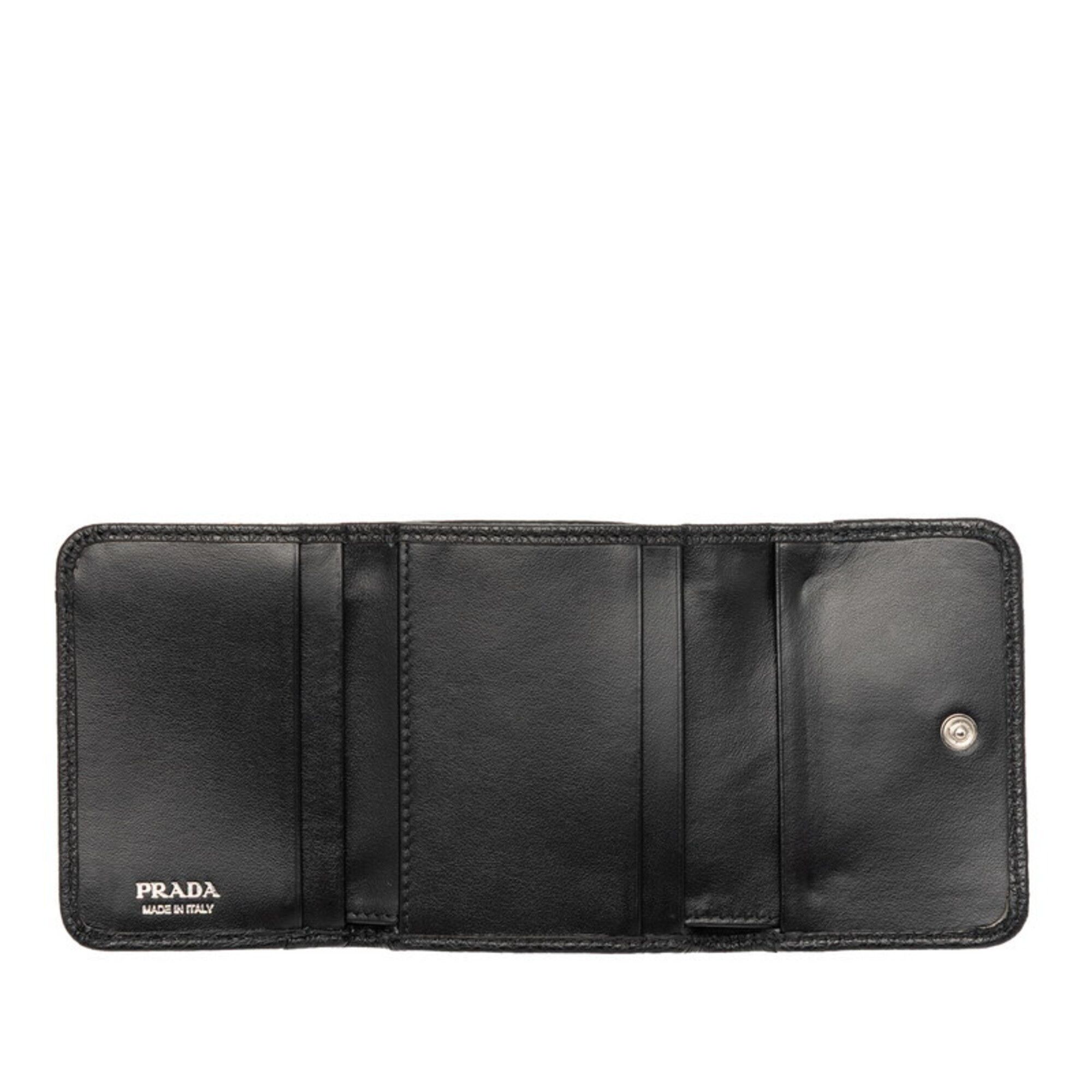 Leather Wallet (Tri-Fold) (Pre-Owned) - Prada - Modalova