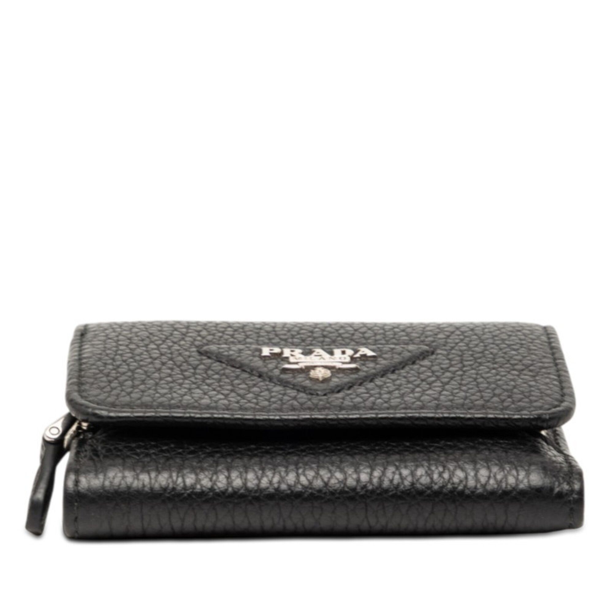 Leather Wallet (Tri-Fold) (Pre-Owned) - Prada - Modalova