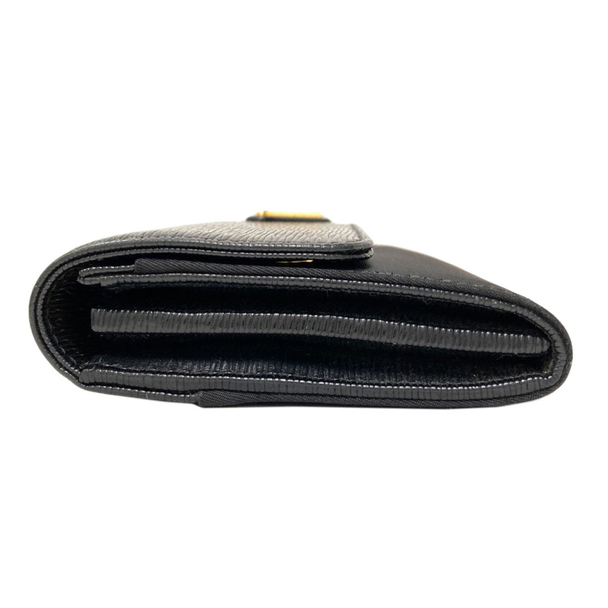 Nylon Leather Long Wallet (Bi-Fold) (Pre-Owned) - Prada - Modalova