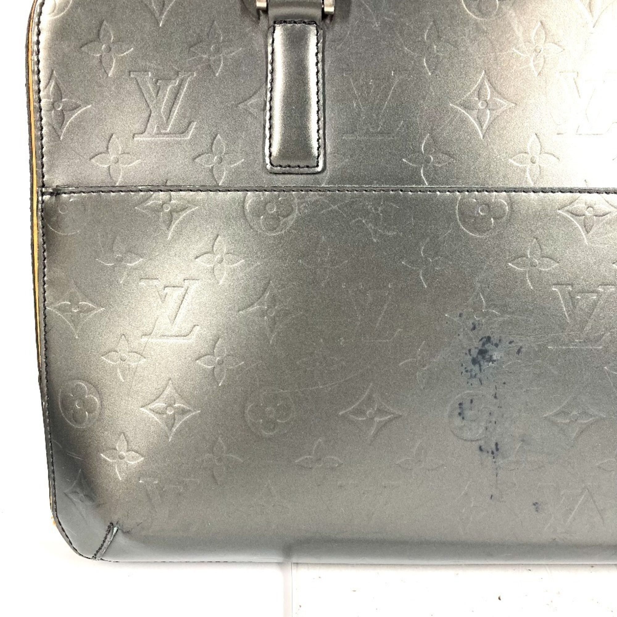 Monogram Mat Leather Briefcase Tote Bag (Pre-Owned) - Louis Vuitton - Modalova