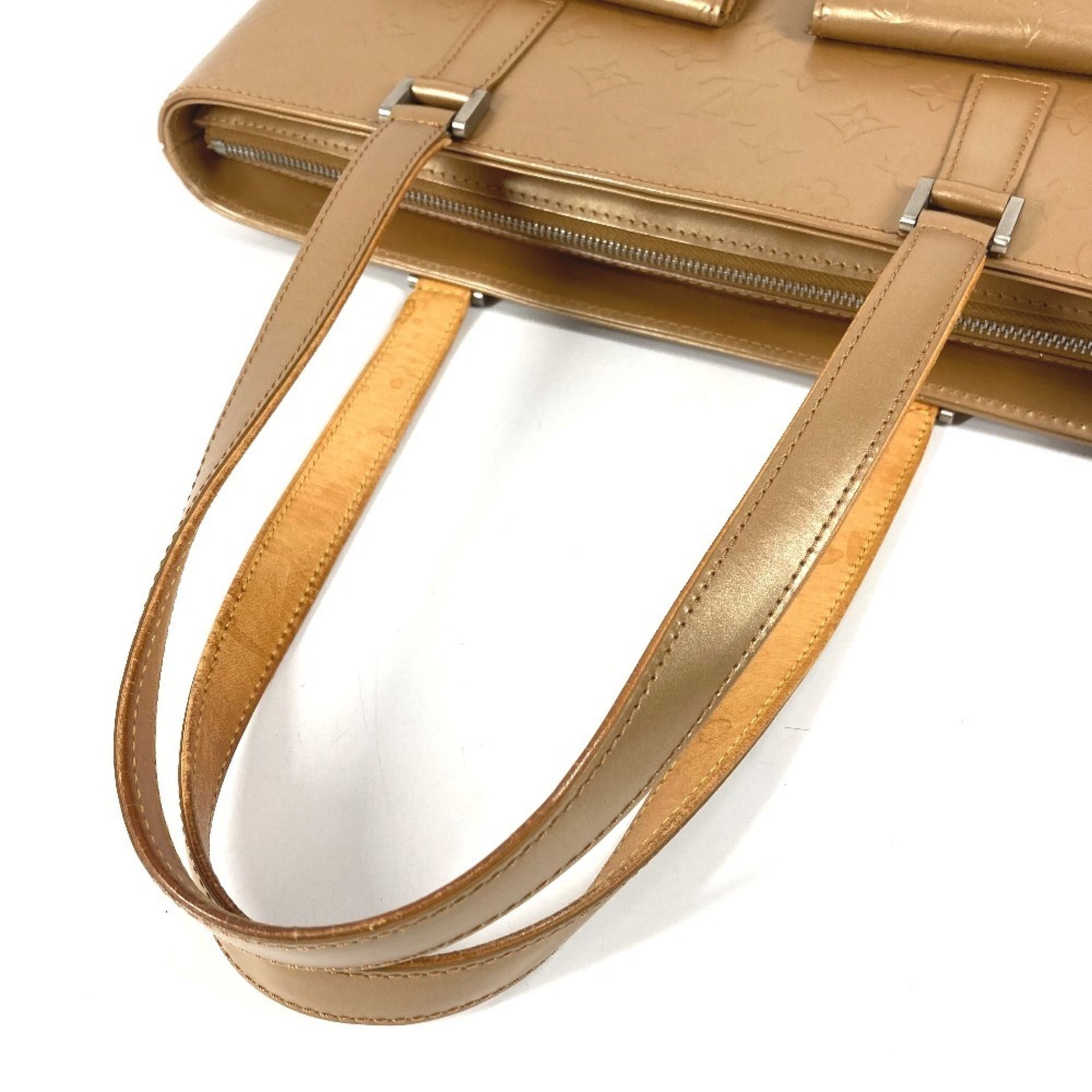 Monogram Mat Leather Shoulder Bag Tote Bag (Pre-Owned) - Louis Vuitton - Modalova