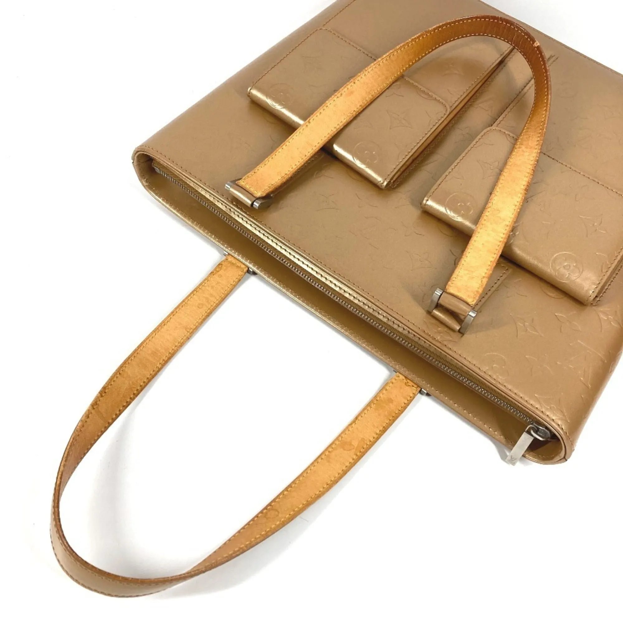 Monogram Mat Leather Shoulder Bag Tote Bag (Pre-Owned) - Louis Vuitton - Modalova