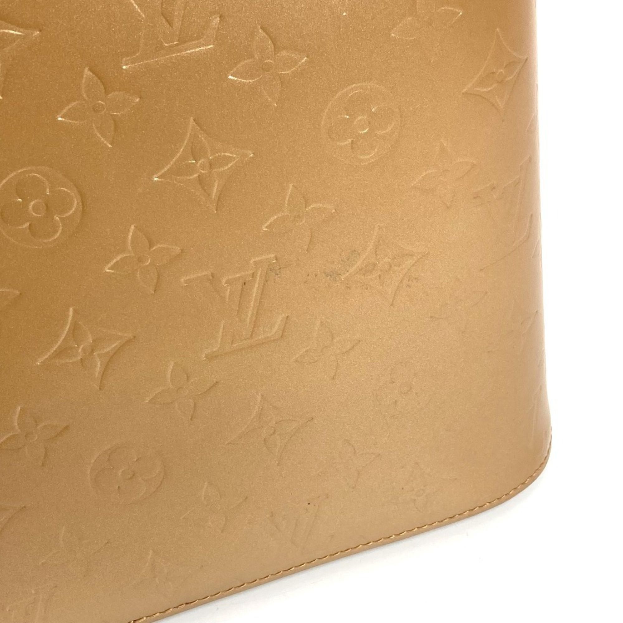 Monogram Mat Leather Shoulder Bag Tote Bag (Pre-Owned) - Louis Vuitton - Modalova