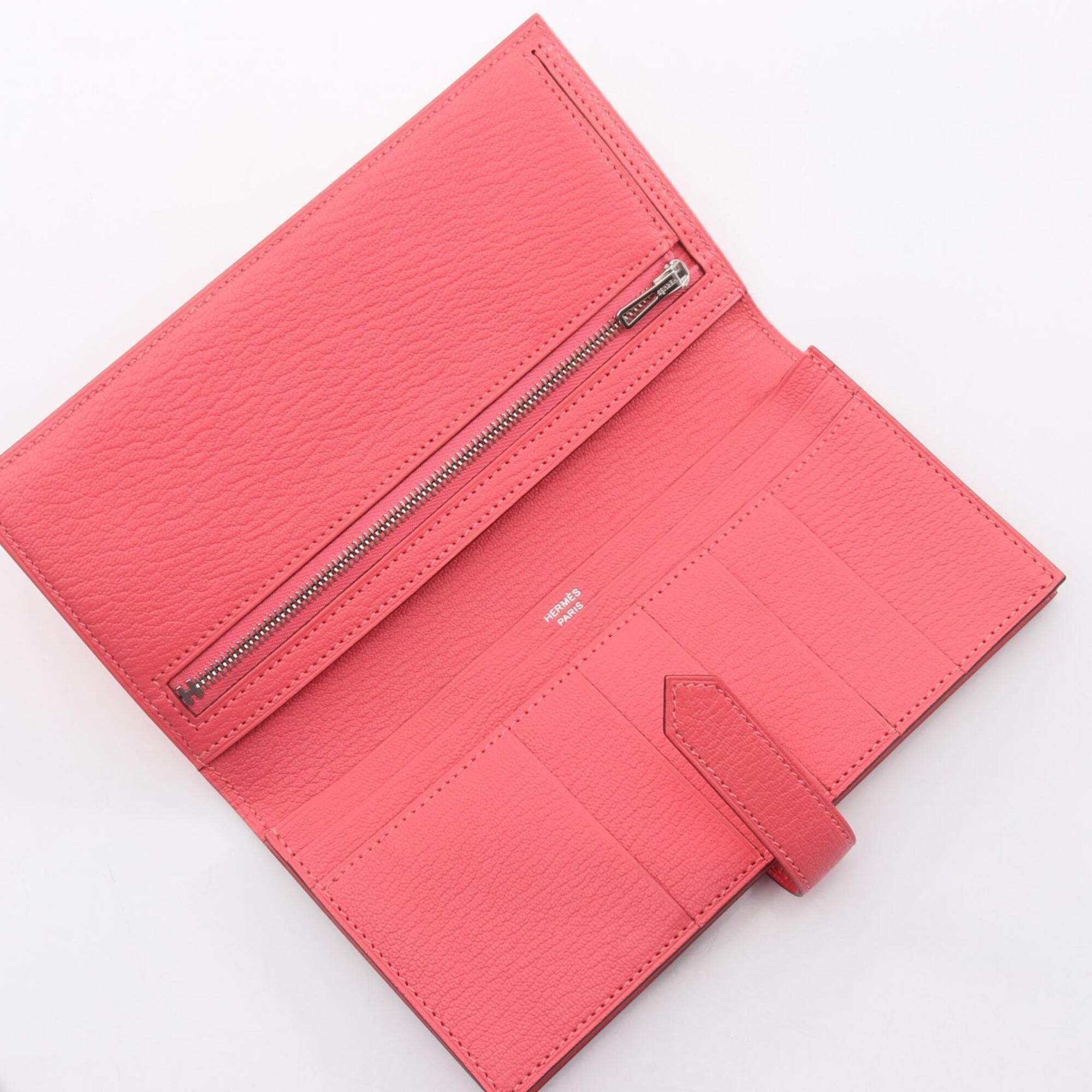 Chevre Leather Long Wallet (Bi-Fold) (Pre-Owned) - Hermes - Modalova