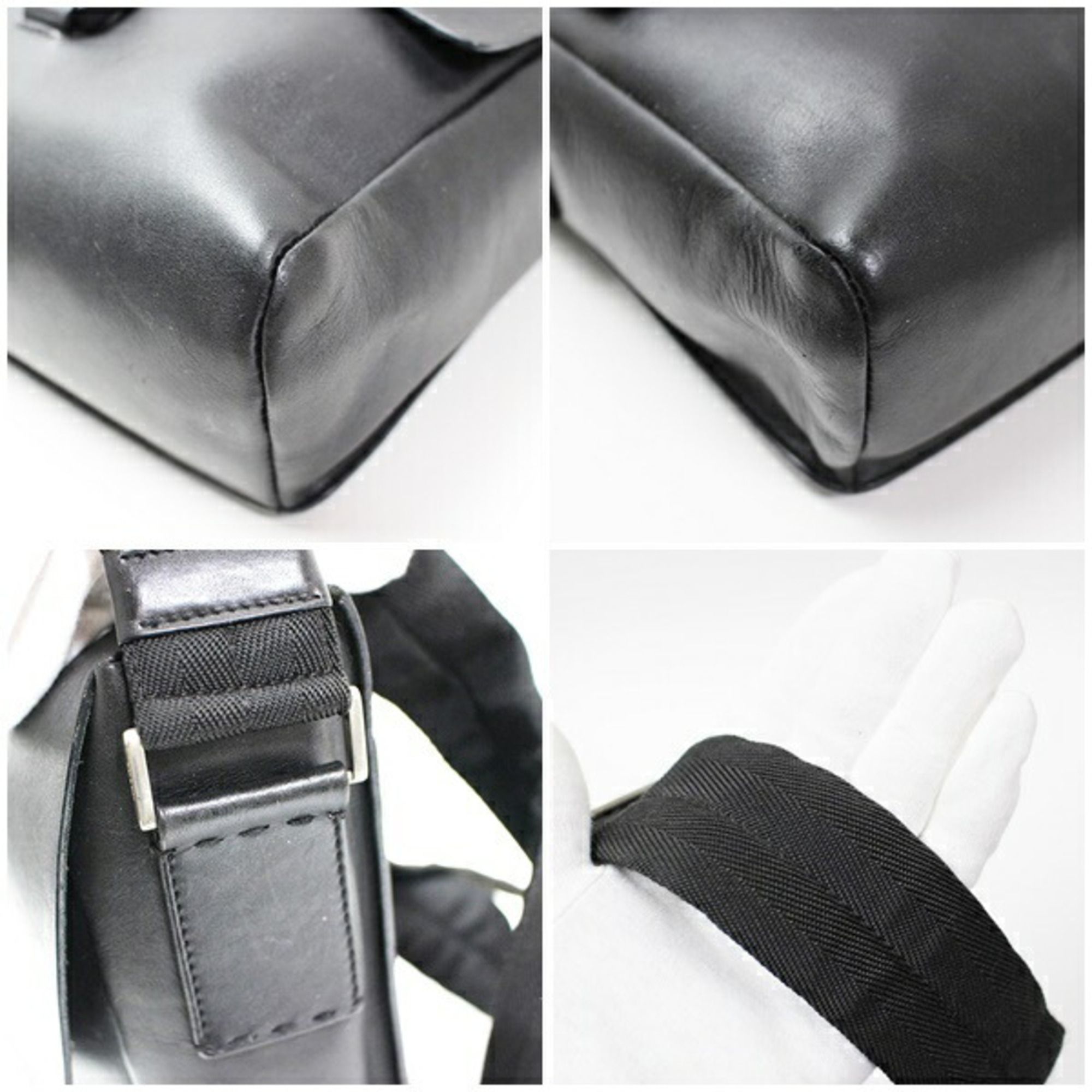 Leather Suede Messenger Bag Pouch Shoulder Bag (Pre-Owned) - Prada - Modalova