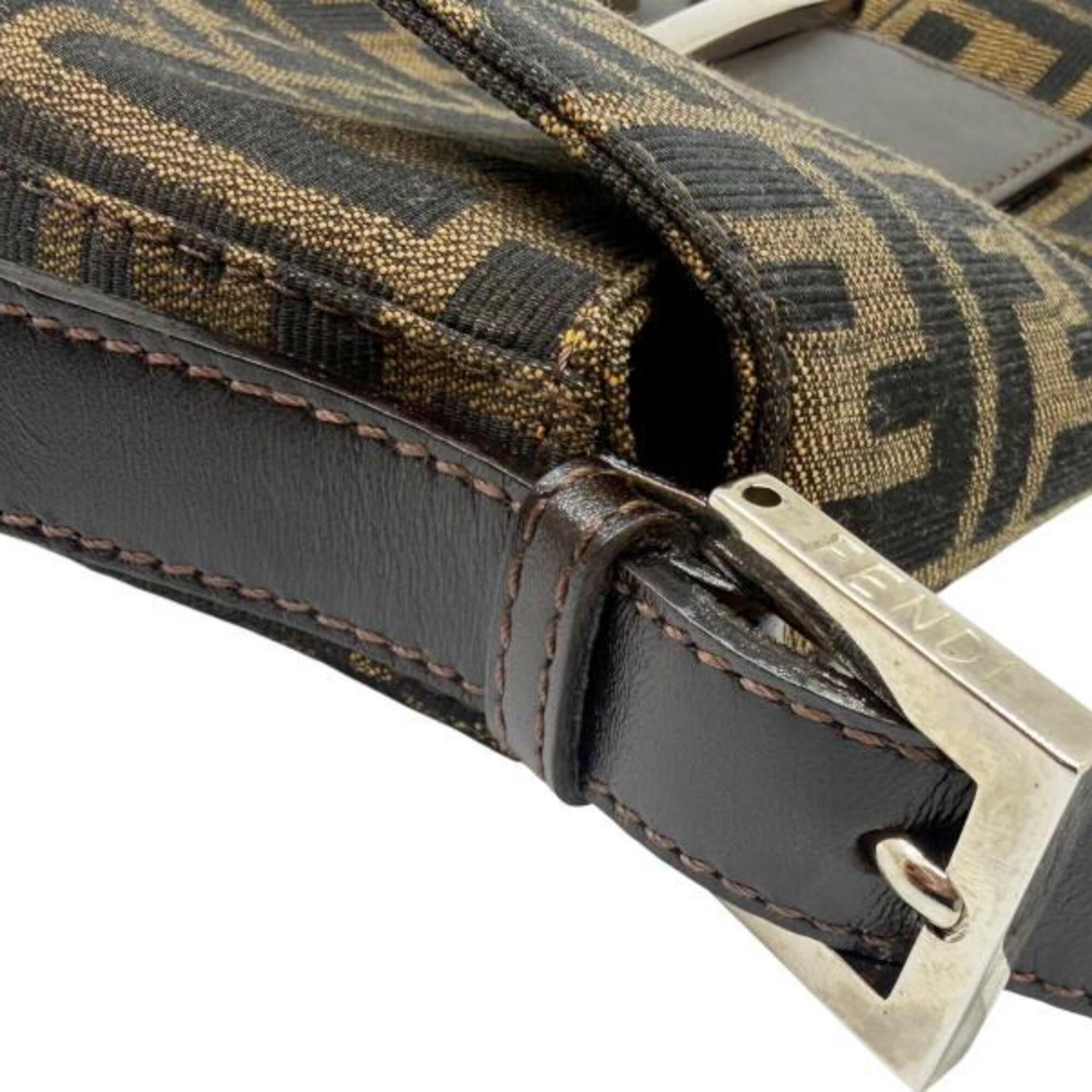 Canvas Leather Handbag Pouch (Pre-Owned) - Fendi - Modalova