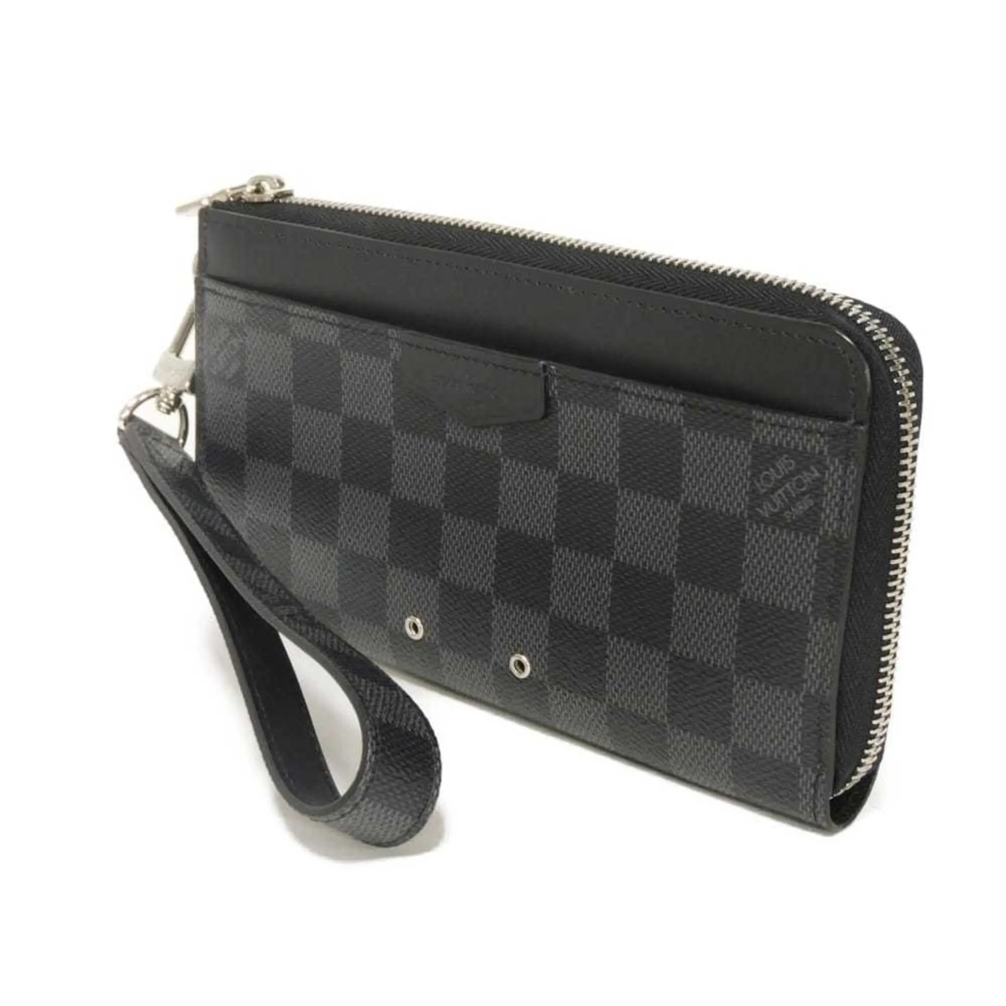 Damier Graphite Damier Graphite Canvas Leather Long Wallet (Bi-Fold) (Pre-Owned) - Louis Vuitton - Modalova