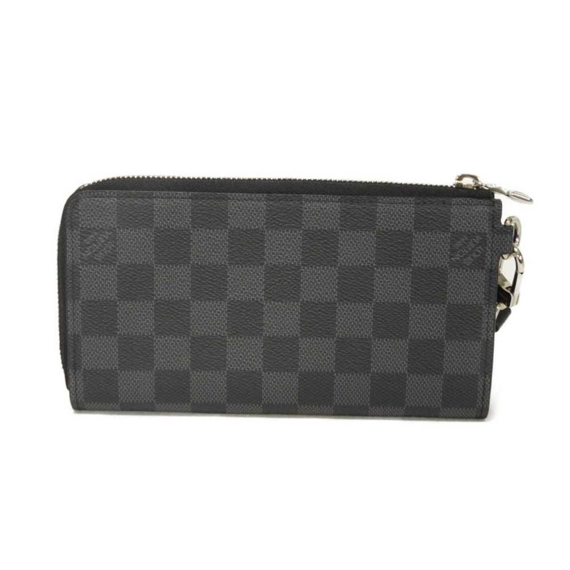 Damier Graphite Damier Graphite Canvas Leather Long Wallet (Bi-Fold) (Pre-Owned) - Louis Vuitton - Modalova