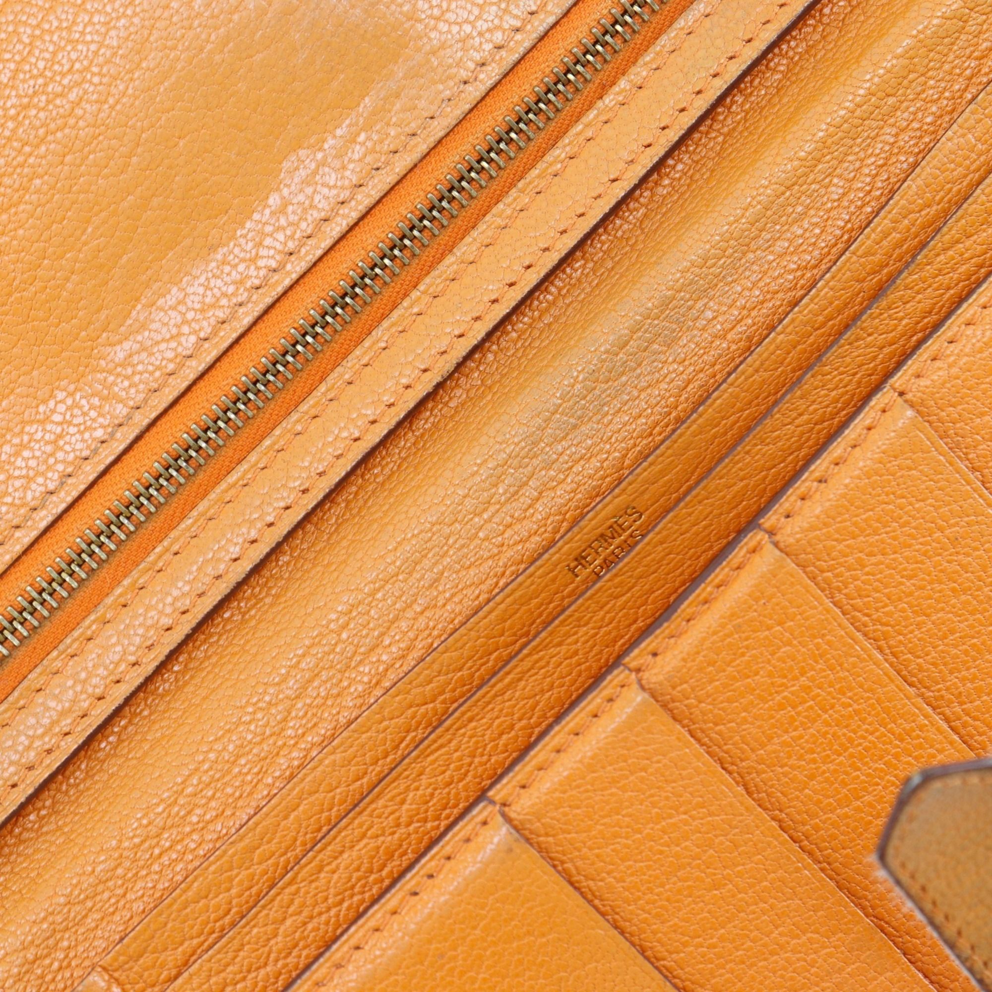 Chevre Leather Long Wallet (Bi-Fold) (Pre-Owned) - Hermes - Modalova