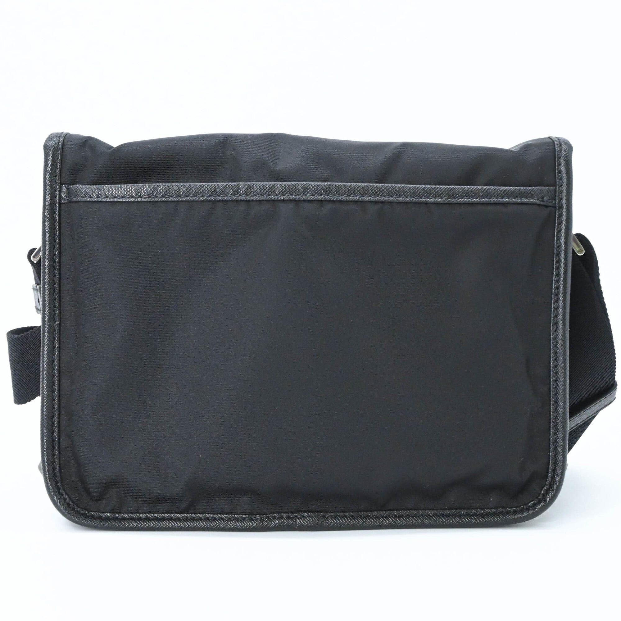 Nylon Leather Messenger Bag Shoulder Bag (Pre-Owned) - Prada - Modalova