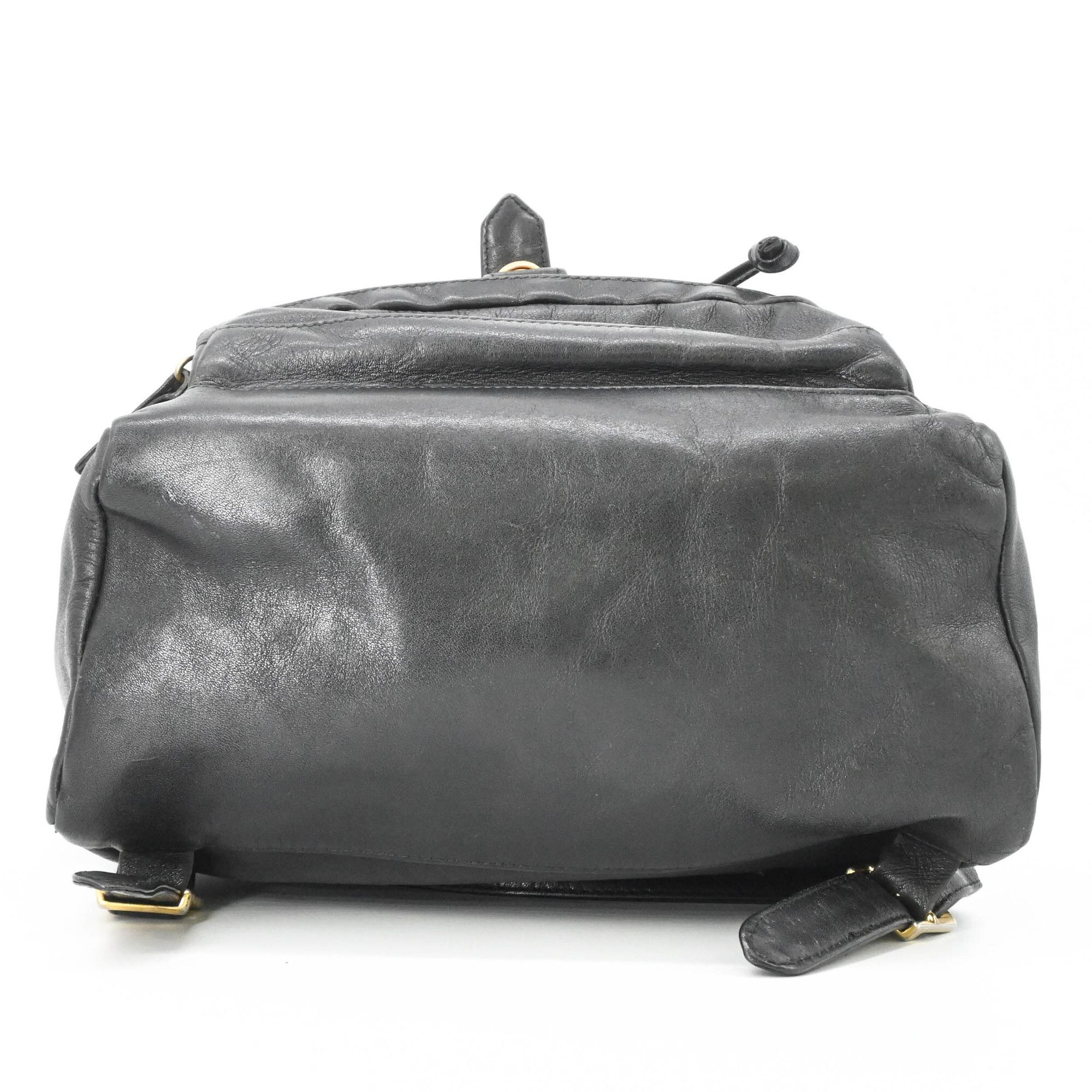 Leather Backpack (Pre-Owned) - Versace - Modalova